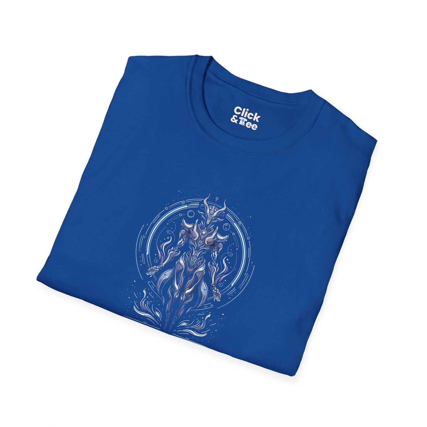 Unique T-Shirt - Mystical Robot Flying through the air - Fantasy Style T-Shirt
