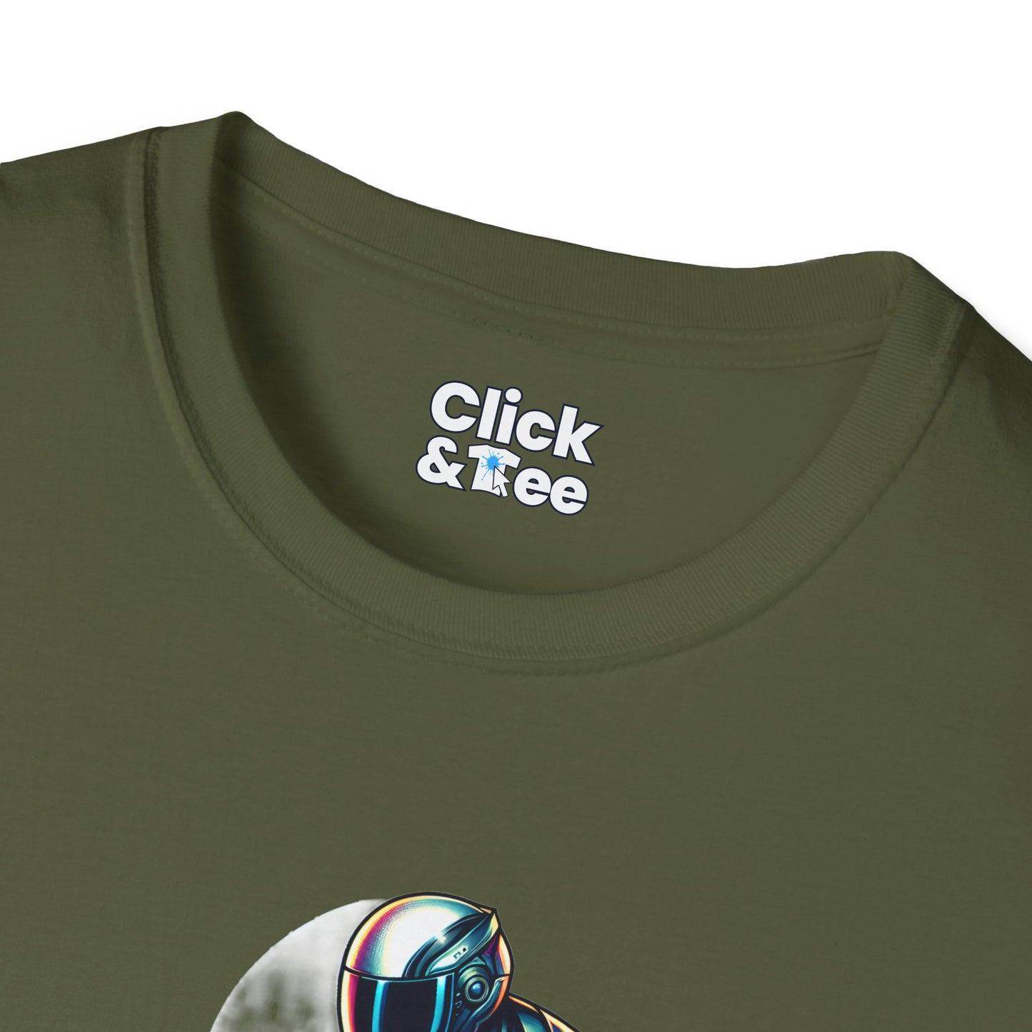 Synthwave T-Shirt - Futuristic Racer Riding a futuristic light bike - Synthwave Style T-Shirt