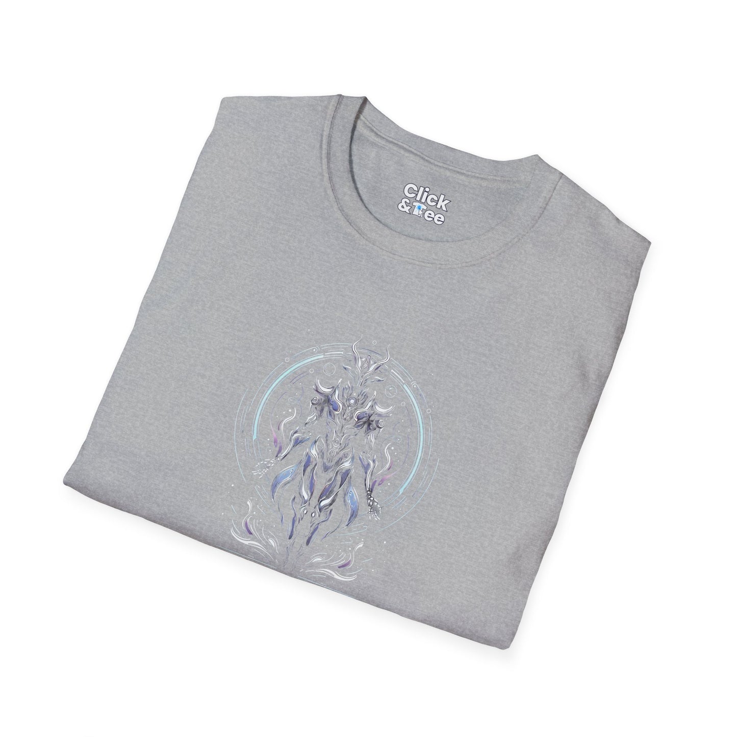 Unique T-Shirt - Mystical Robot Flying through the air - Fantasy Style T-Shirt