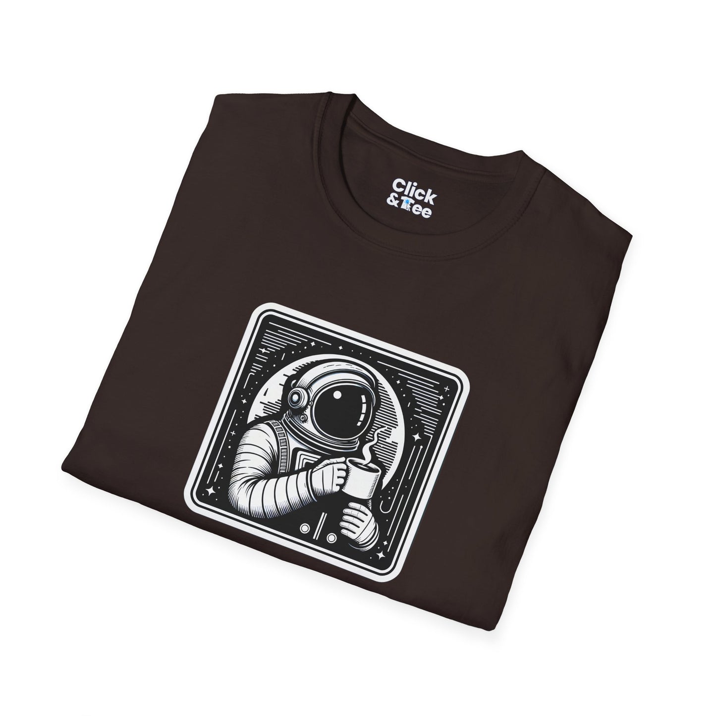 Retro T-Shirt - Astronaut Astronaut Drinking a coffee - Retro Style T-Shirt