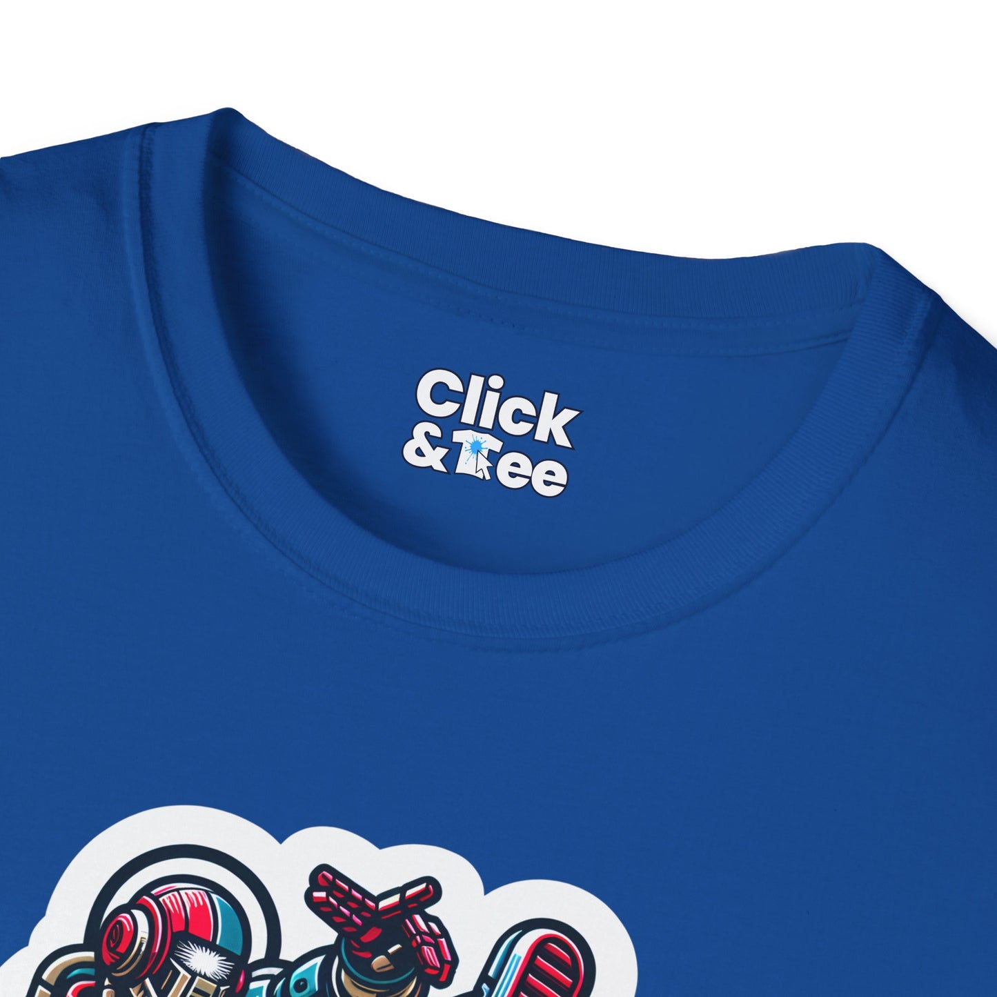 Retro T-Shirt - Aggressive Retro-Robot Breakdancing - Retro Style T-Shirt