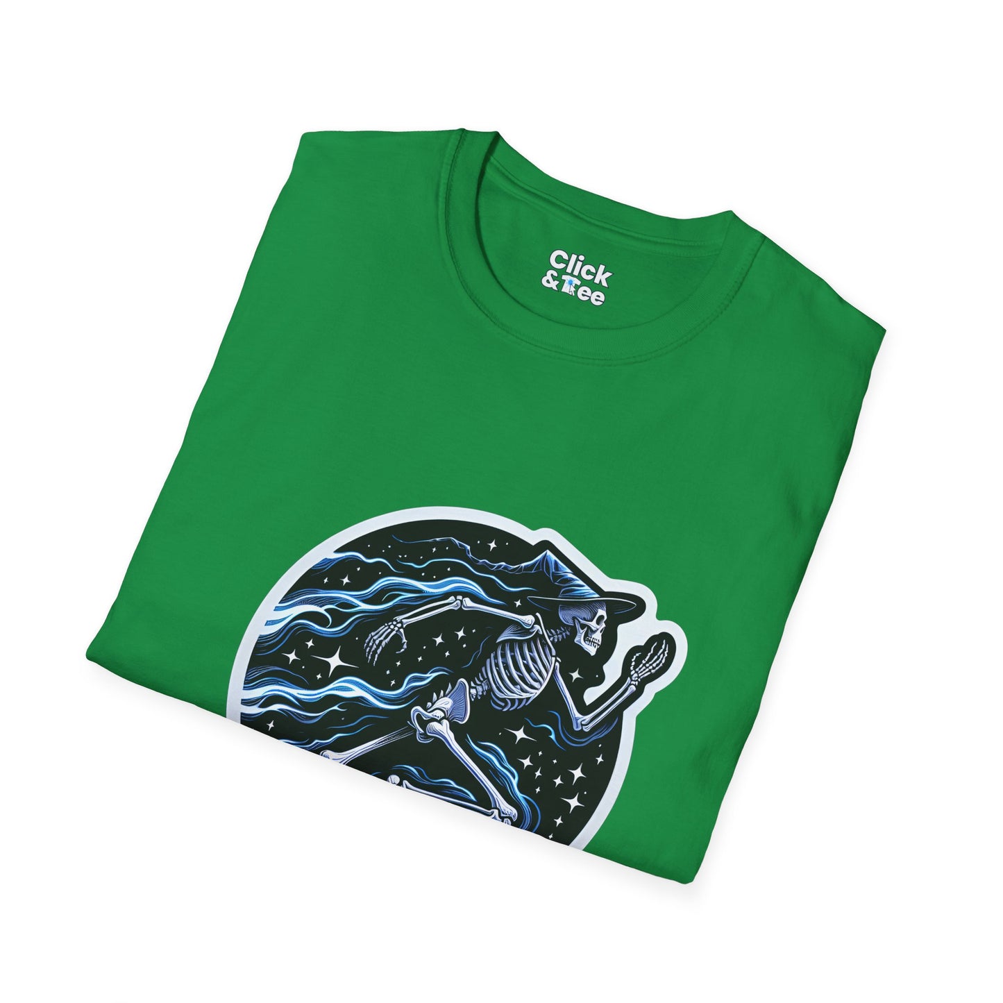 Fantasy T-Shirt - Magical Skeleton Running - Fantasy Style T-Shirt
