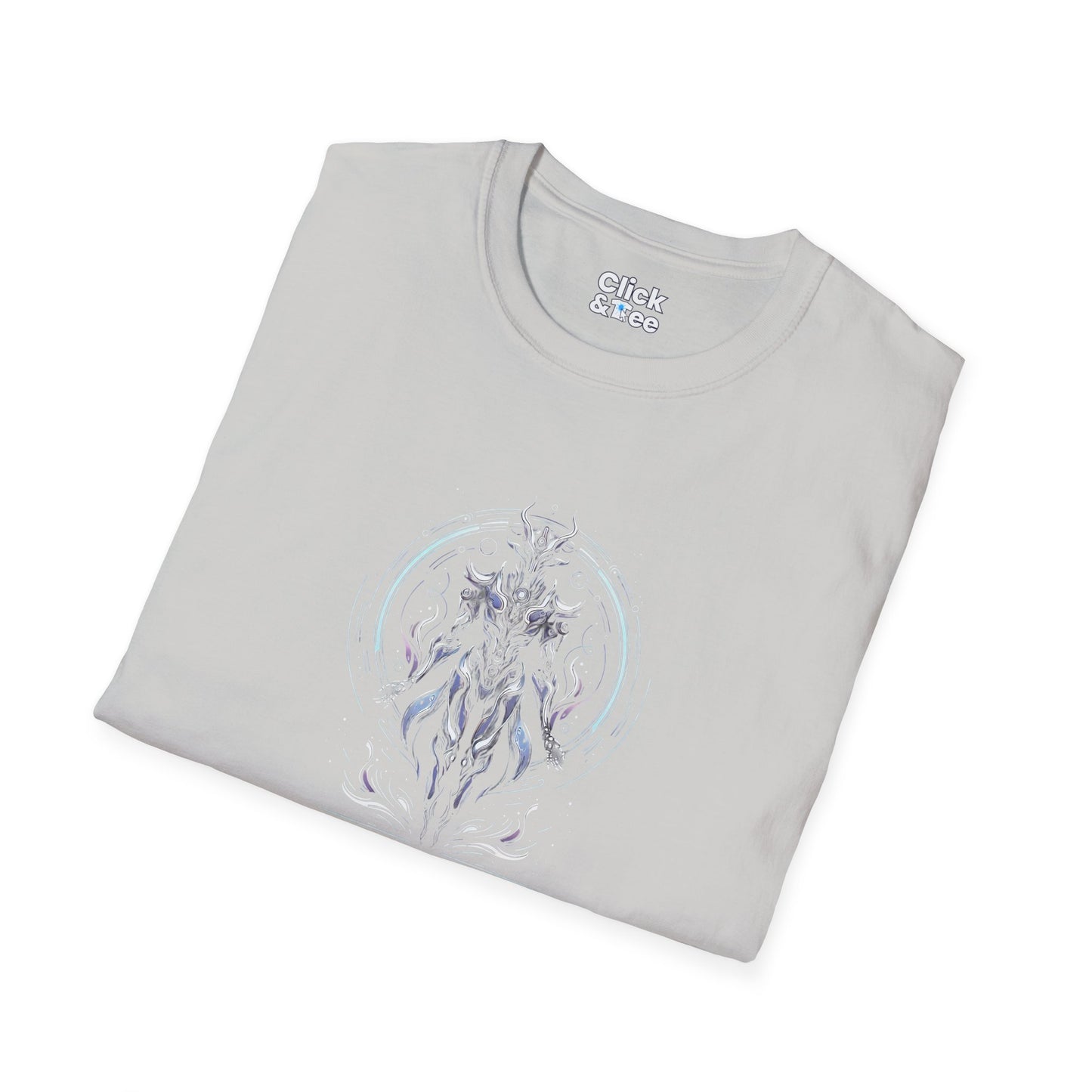 Unique T-Shirt - Mystical Robot Flying through the air - Fantasy Style T-Shirt