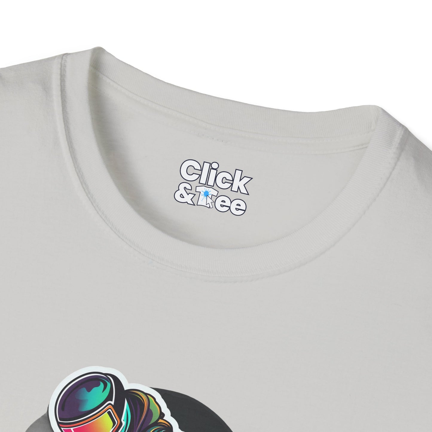 Retro T-Shirt - Aggressive Robot Snowboarder Flying through the air - Retro Style T-Shirt