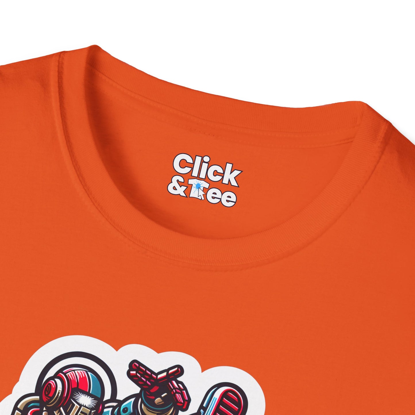 Retro T-Shirt - Aggressive Retro-Robot Breakdancing - Retro Style T-Shirt