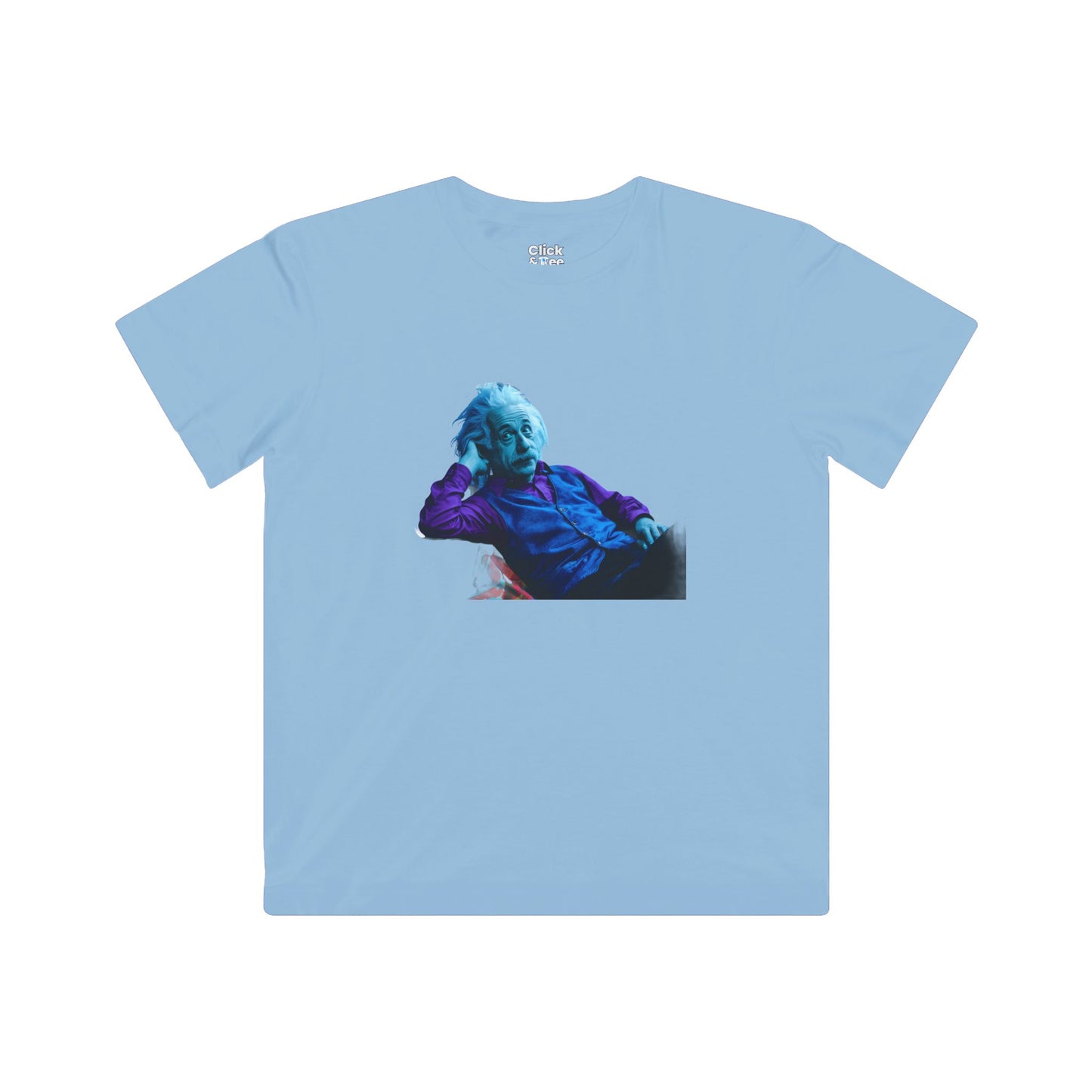 Kids Cyberpunk T-Shirt - funny albert Einstein laying down on a couch - Cyberpunk Style T-Shirt