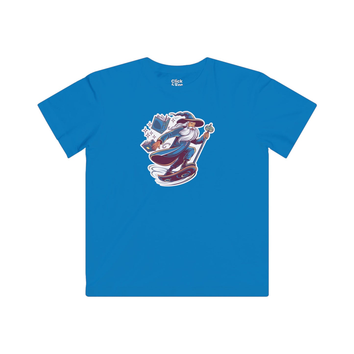 Kids Art Deco T-Shirt - Enchanted Dreamer Hoverboarding - Art Deco Style T-Shirt