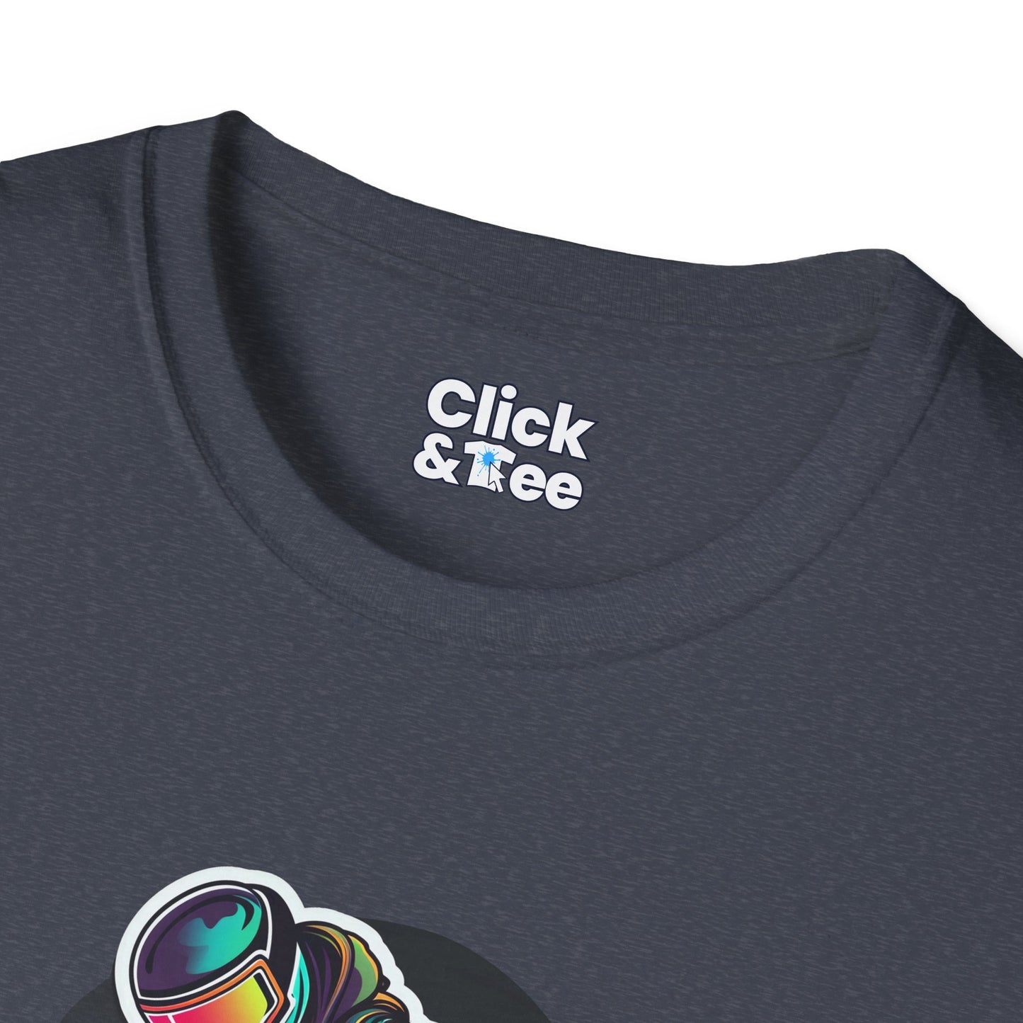 Retro T-Shirt - Aggressive Robot Snowboarder Flying through the air - Retro Style T-Shirt