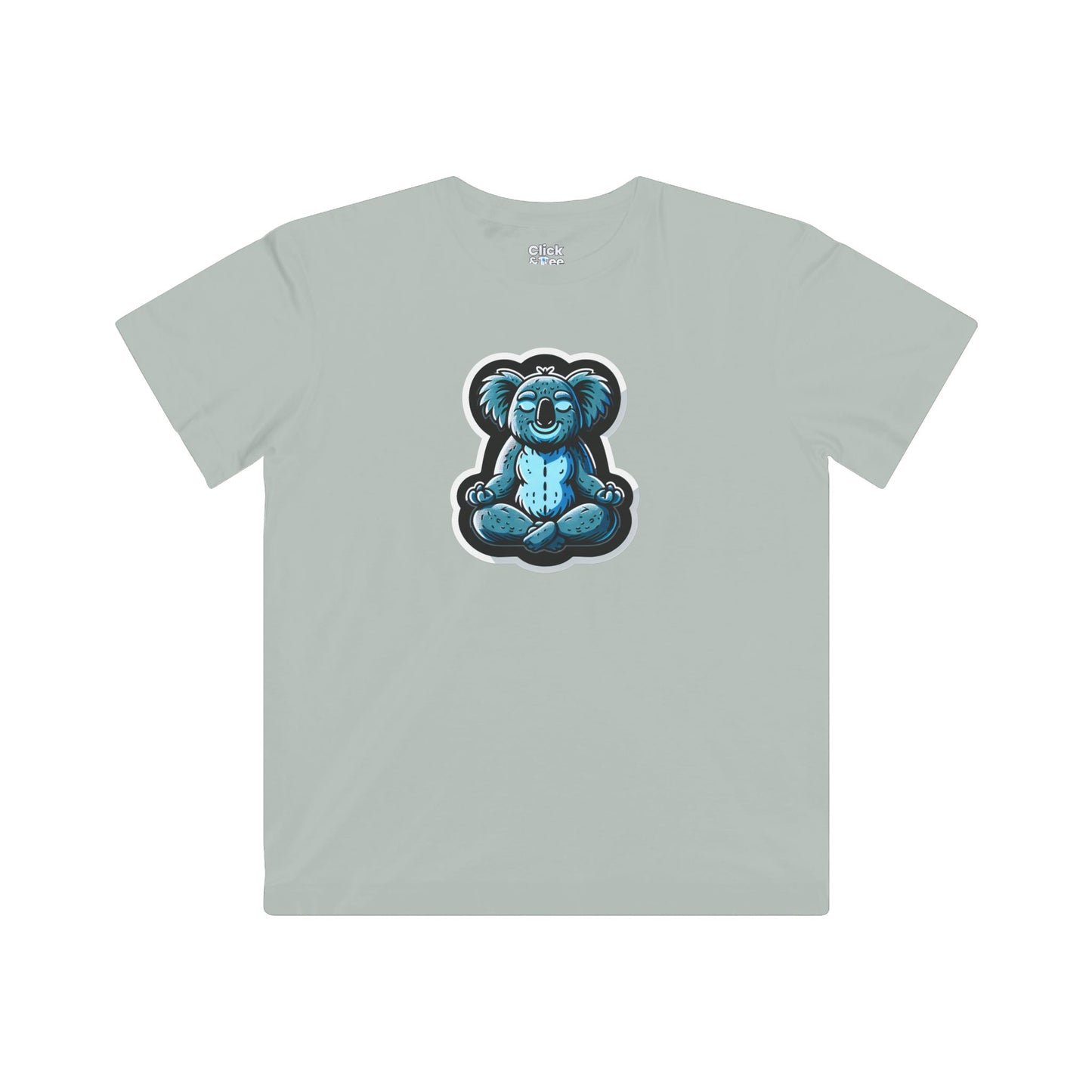 Kids Vector T-Shirt - Happy Koala Meditating - Vector Style T-Shirt