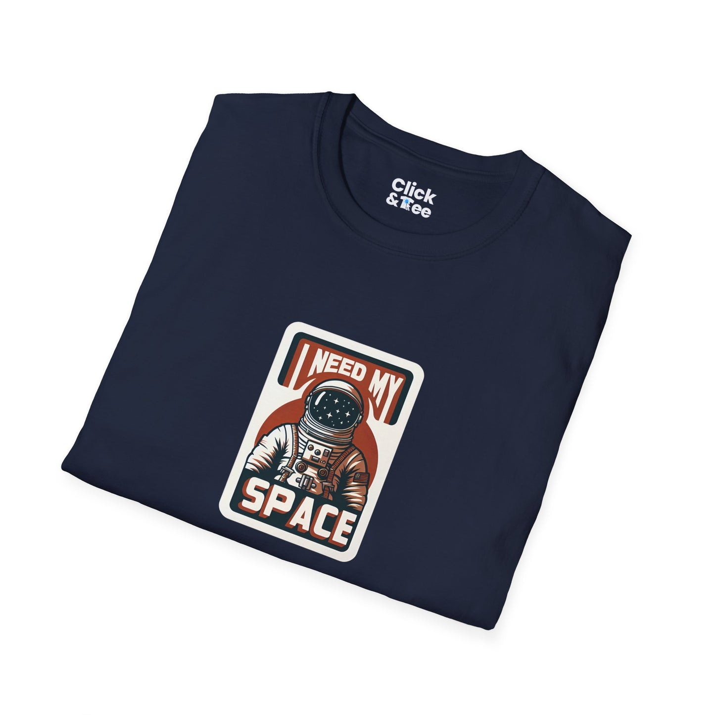 Retro T-Shirt - Lone Astronaut Saying "I need my space" - Retro Style T-Shirt