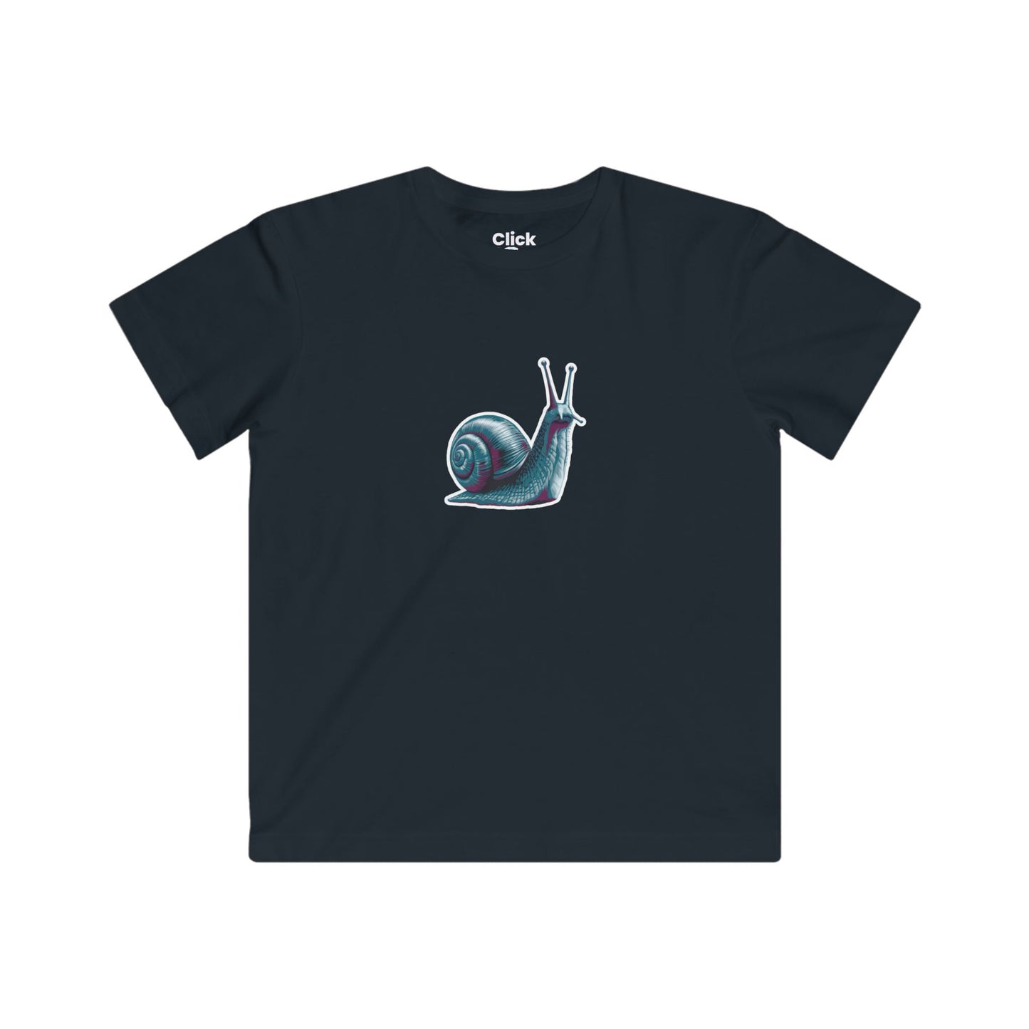 Kids Modern T-Shirt - Enlightened Snail Battling Intensely - Modern Style T-Shirt