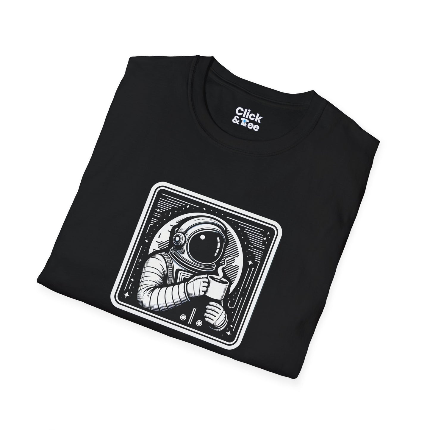 Retro T-Shirt - Astronaut Astronaut Drinking a coffee - Retro Style T-Shirt