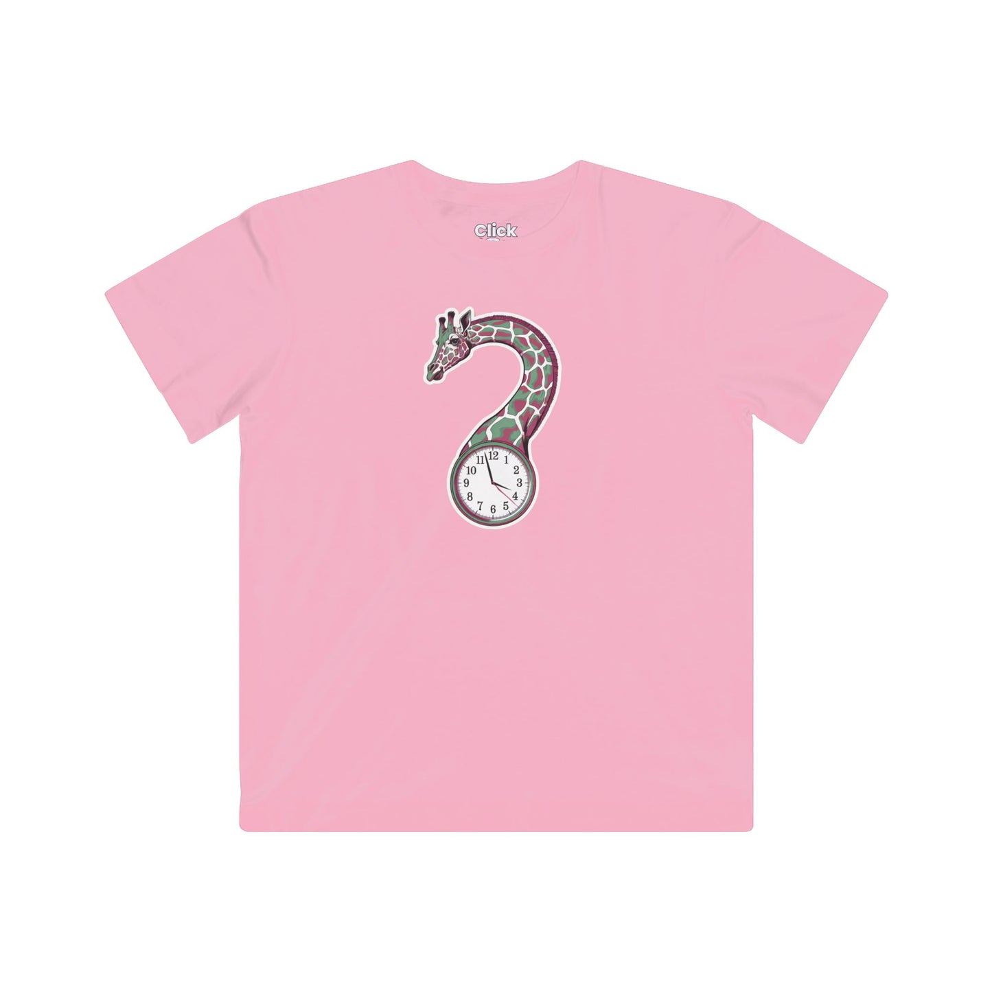 Kids Psychadelic T-Shirt - Insomniac Giraffe Bending Time - Psychadelic Style T-Shirt (ID86)