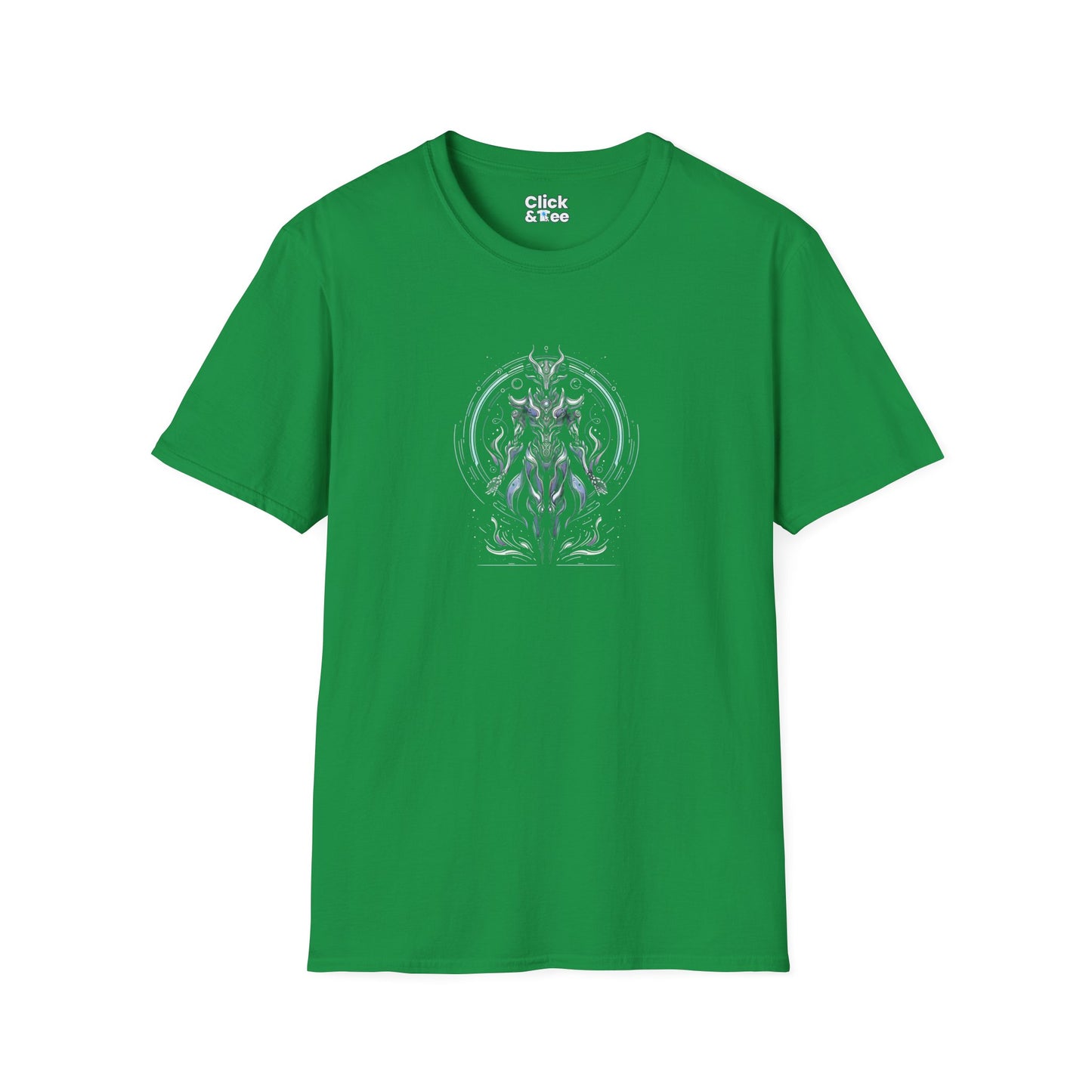 Unique T-Shirt - Mystical Robot Flying through the air - Fantasy Style T-Shirt