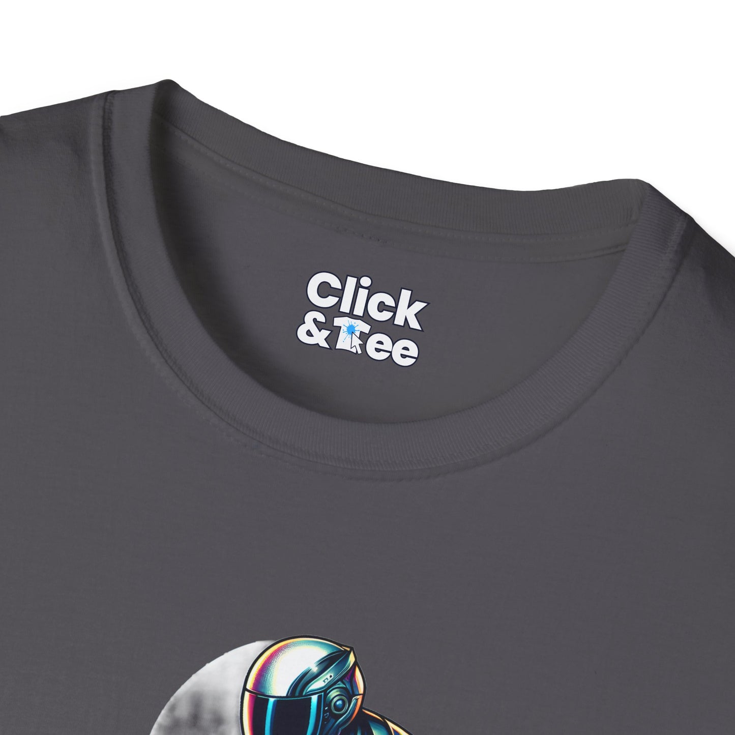 Synthwave T-Shirt - Futuristic Racer Riding a futuristic light bike - Synthwave Style T-Shirt