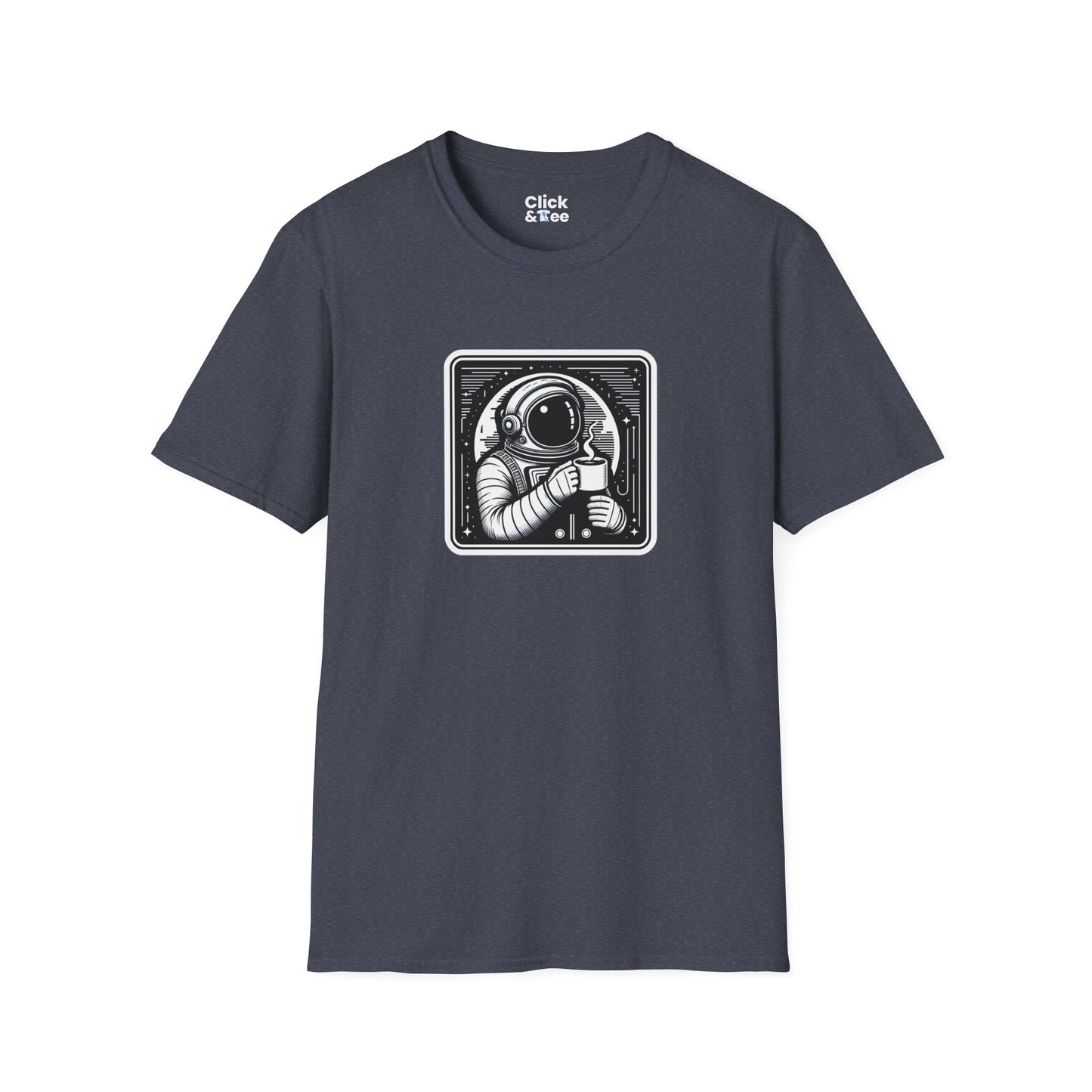 Retro T-Shirt - Astronaut Astronaut Drinking a coffee - Retro Style T-Shirt