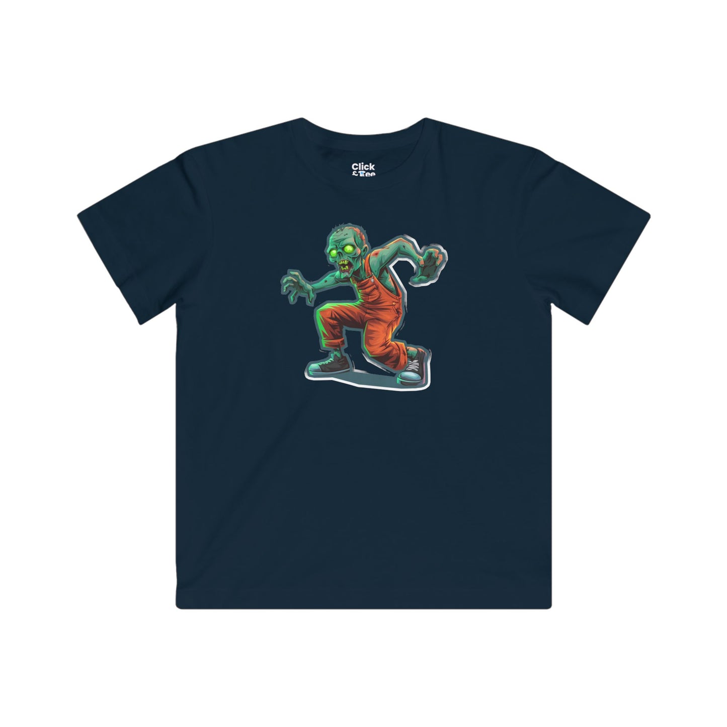 Kids 3D T-Shirt - Radioactive Zombie Breakdancing - 3D Style T-Shirt