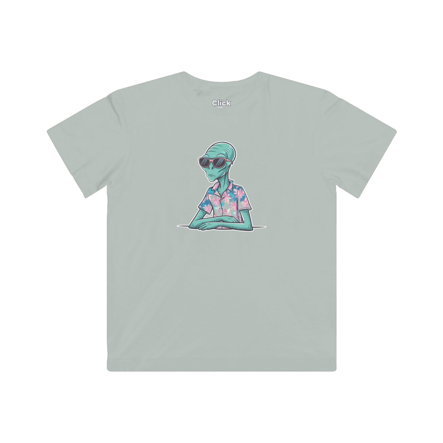Kids Retro T-Shirt - Trendy Alien Relaxing in Miami Beach - Retro Style T-Shirt