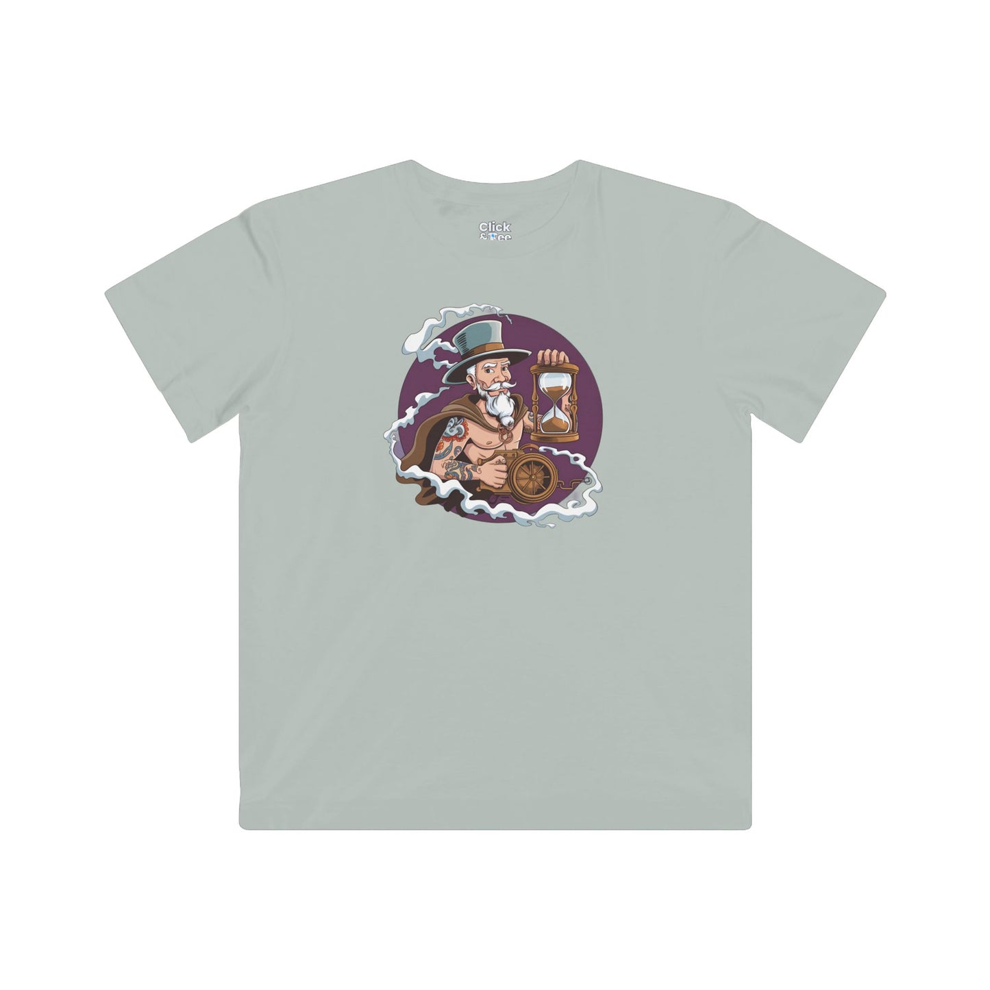 Kids Vector T-Shirt - Tattooed Alchemist Traveling through Time - Vector Style T-Shirt