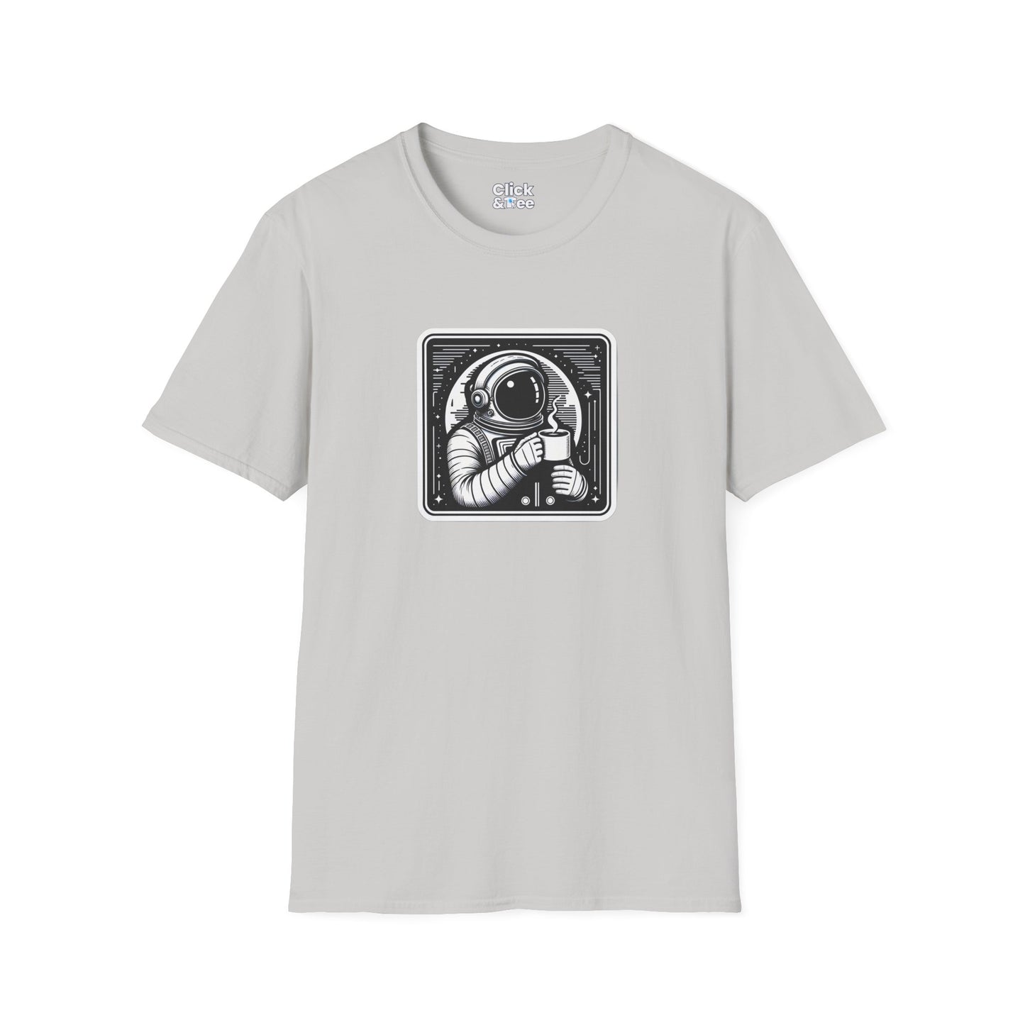 Retro T-Shirt - Astronaut Astronaut Drinking a coffee - Retro Style T-Shirt