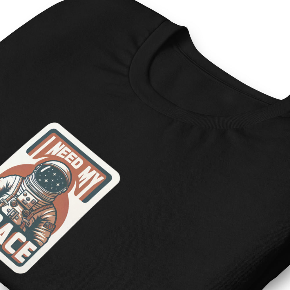 Retro T-Shirt - Lone Astronaut Saying "I need my space" - Retro Style T-Shirt