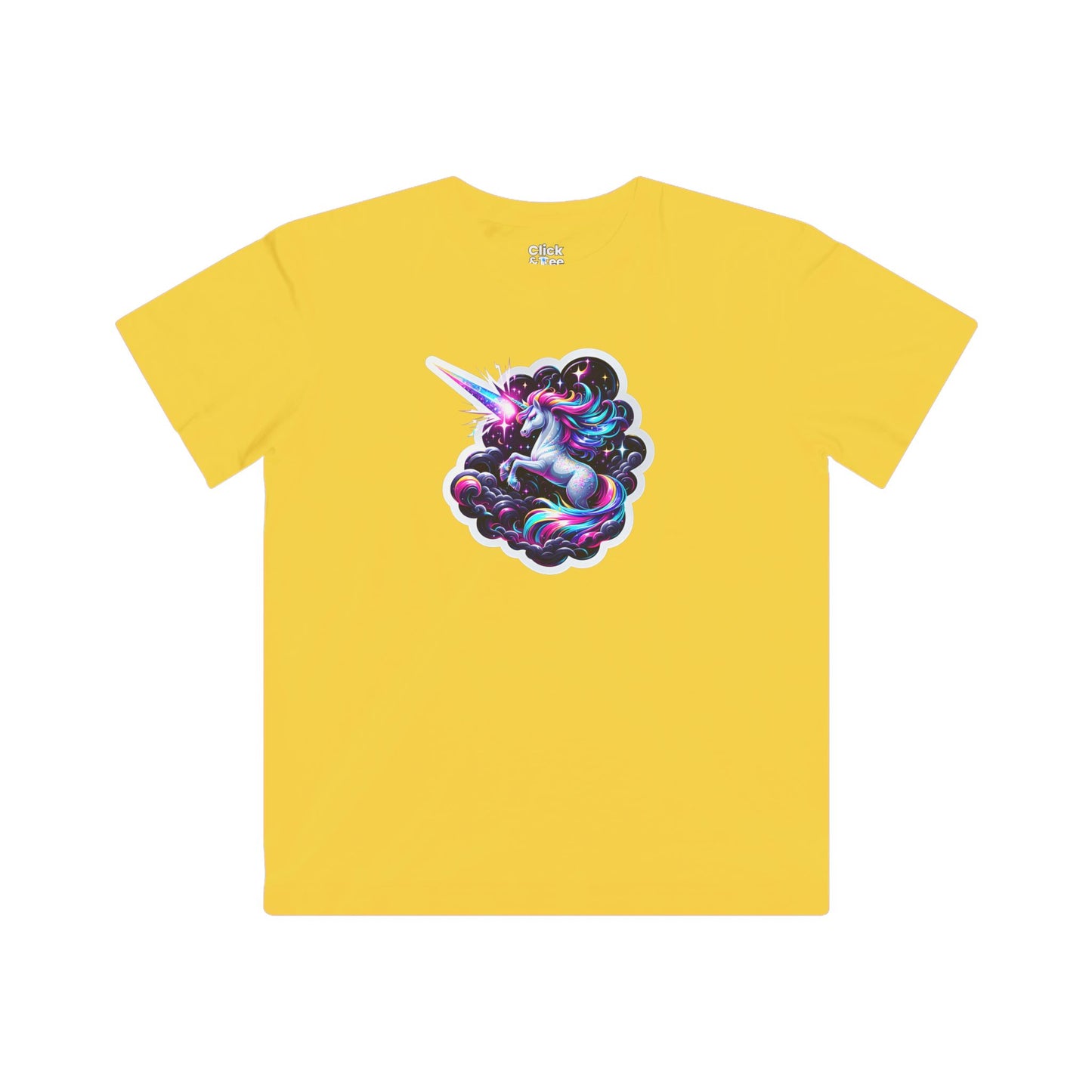 Kids 3D T-Shirt - Sparkly Unicorn Unleashing a Magic Storm - 3D Style T-Shirt