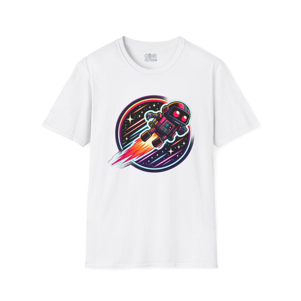 80s NeonRobot Rebel Tee Image 6