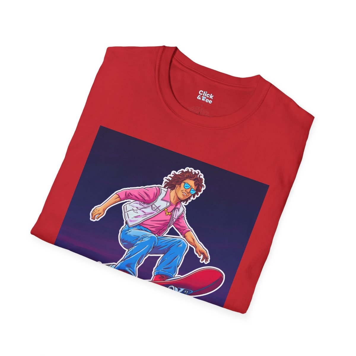 80s NeonAdventurer Unique T-Shirt Image 1