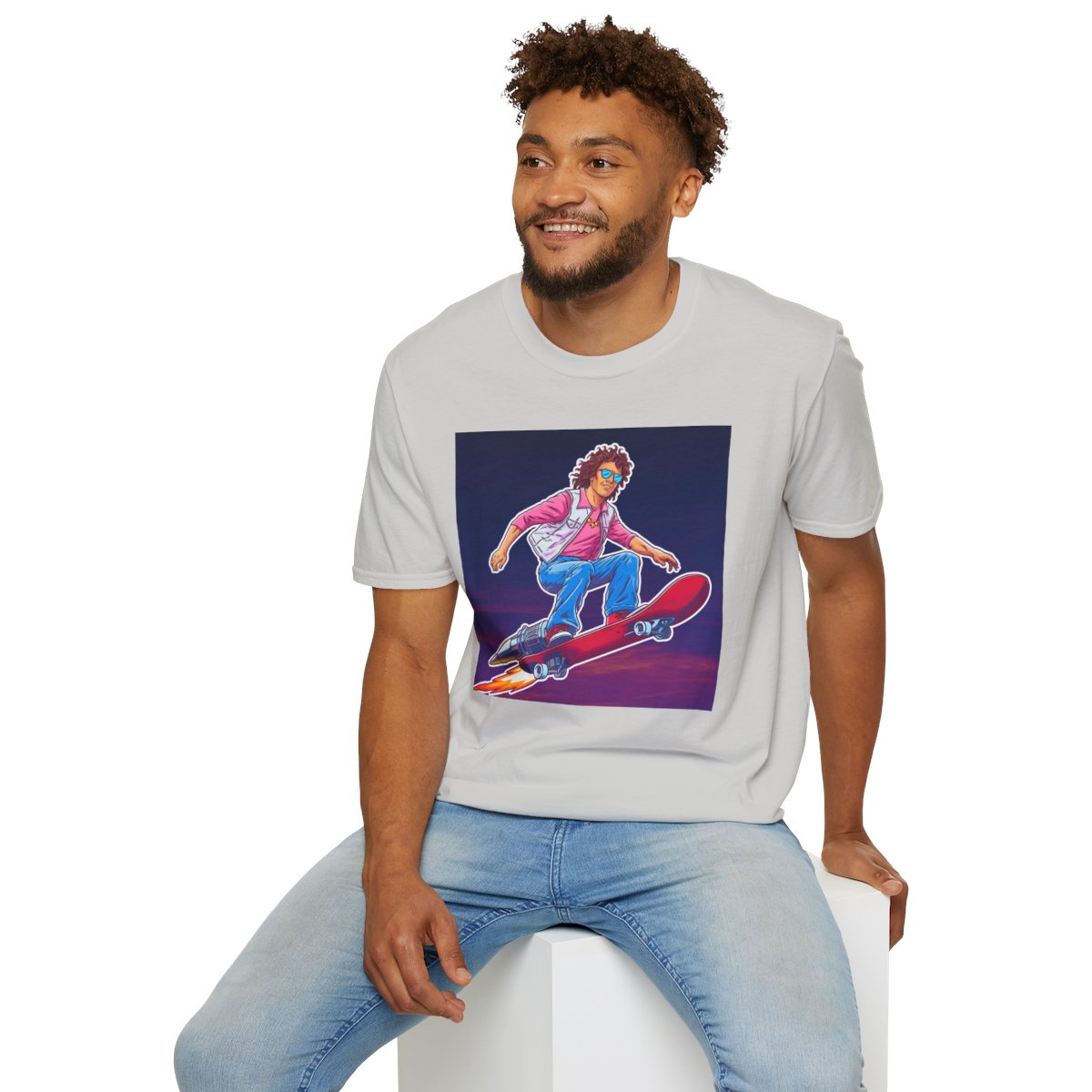 80s NeonAdventurer Unique T-Shirt Image 7