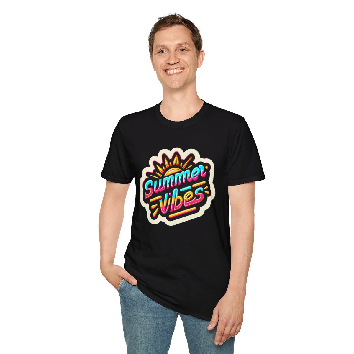 80s NeonSunshine Unique T-Shirt Image 4