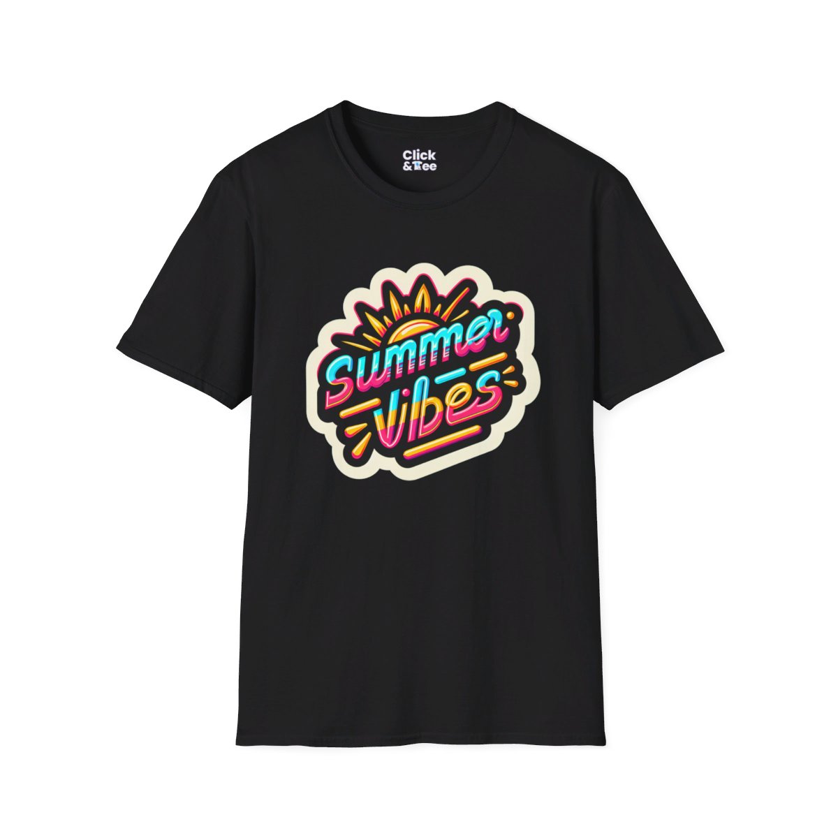 80s NeonSunshine Unique T-Shirt Image 3