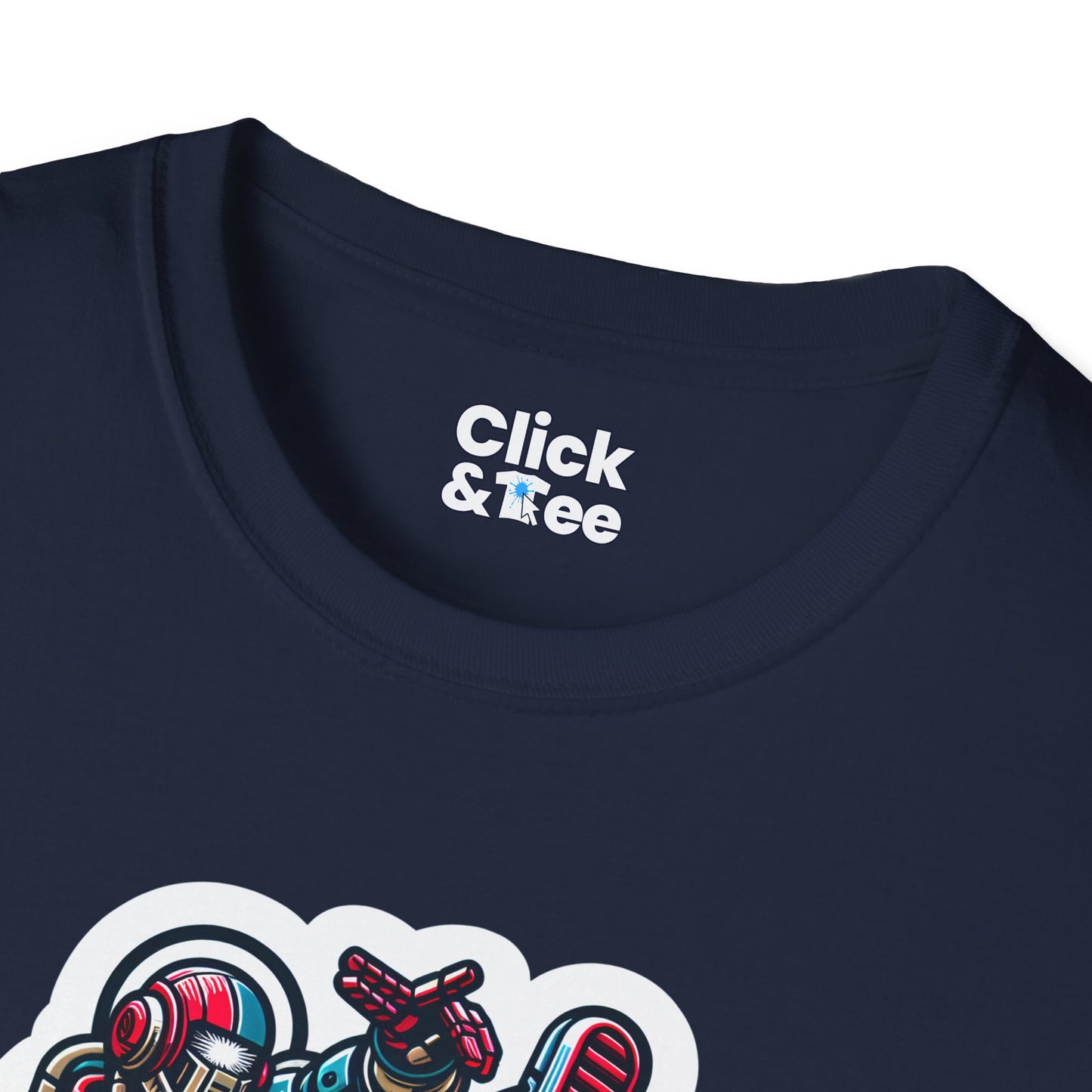 Retro T-Shirt - Aggressive Retro-Robot Breakdancing - Retro Style T-Shirt