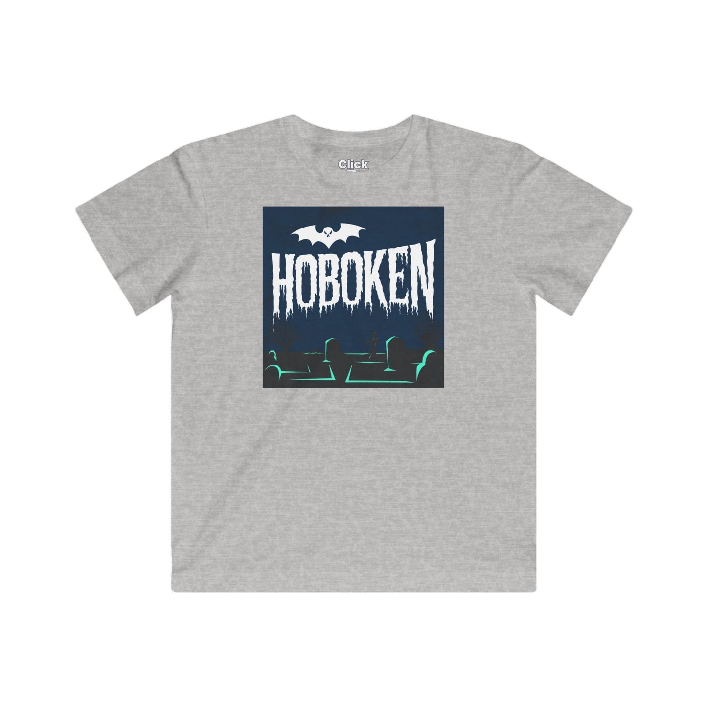 Kids Graphic Art T-Shirt - Spooky Letter Art Flying - Graphic Art Style T-Shirt - 02