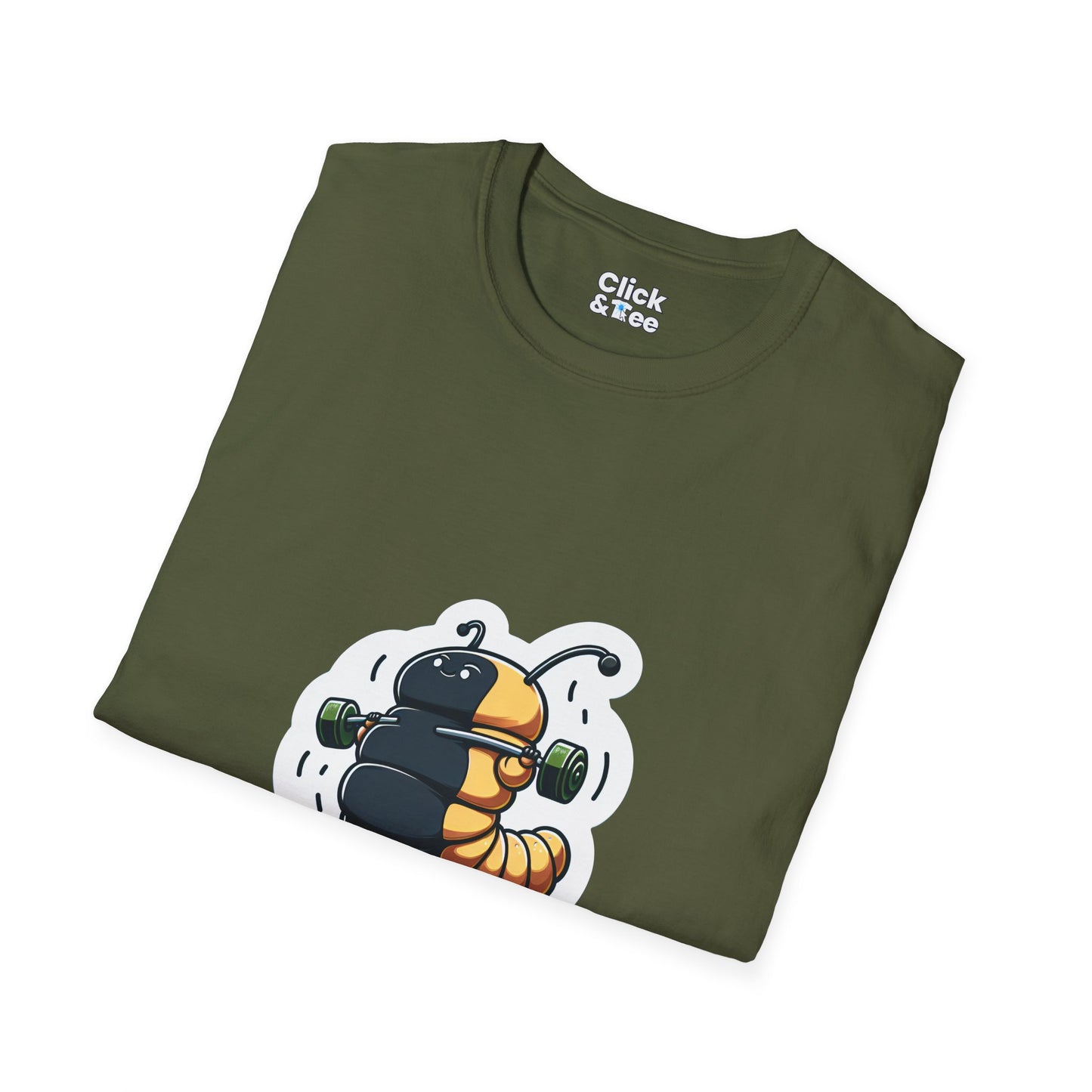 Photography T-Shirt - Fat Caterpillar Working out - Photography Style T-Shirt