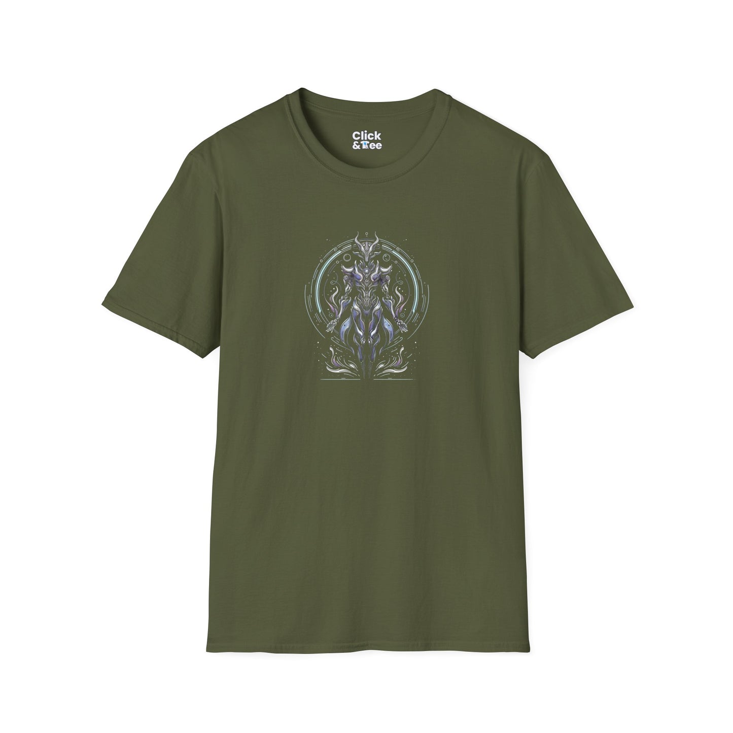 Unique T-Shirt - Mystical Robot Flying through the air - Fantasy Style T-Shirt