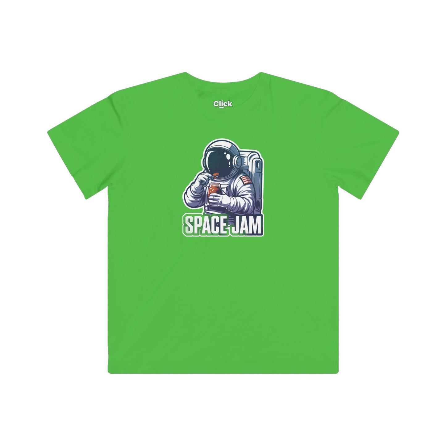 Kids Retro T-Shirt - Hungry Astronaut Eating Jam in Space - Retro Style T-Shirt