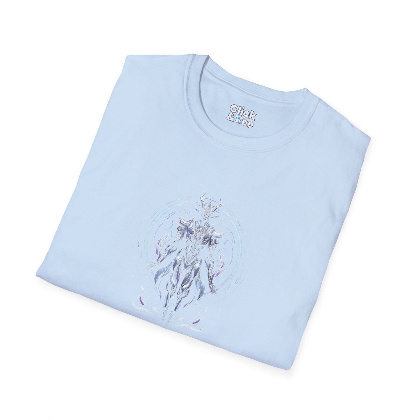 Unique T-Shirt - Mystical Robot Flying through the air - Fantasy Style T-Shirt
