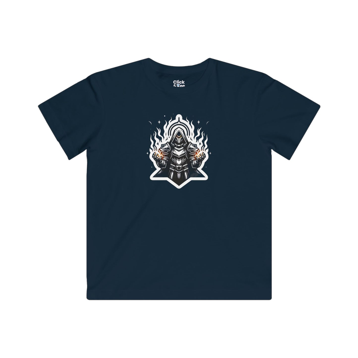 Kids Modern T-Shirt - Ominous Paladin Creating Light Show - Modern Style T-Shirt