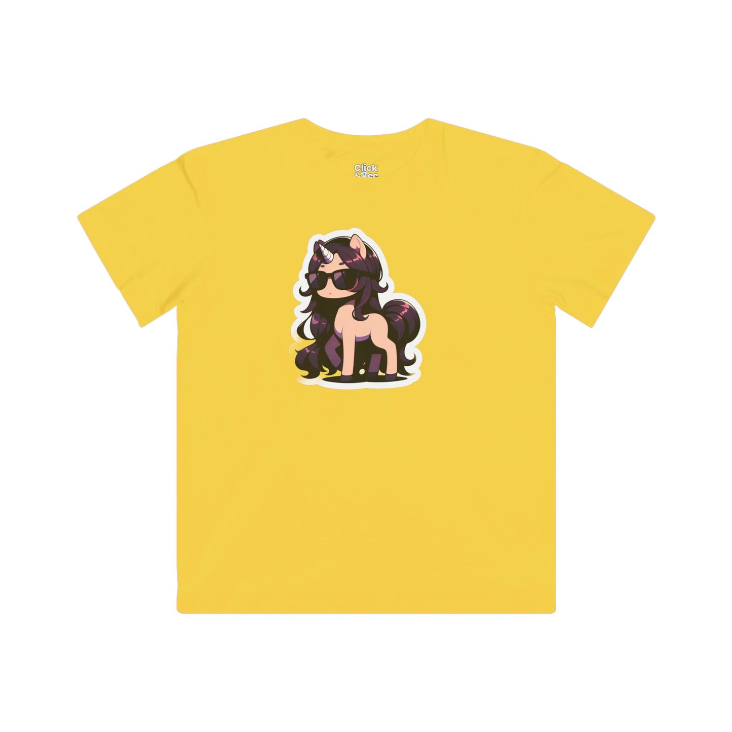 Kids Harem Anime T-Shirt - Cute Centaur Wearing Black Sunglasses - Harem Anime Style T-Shirt