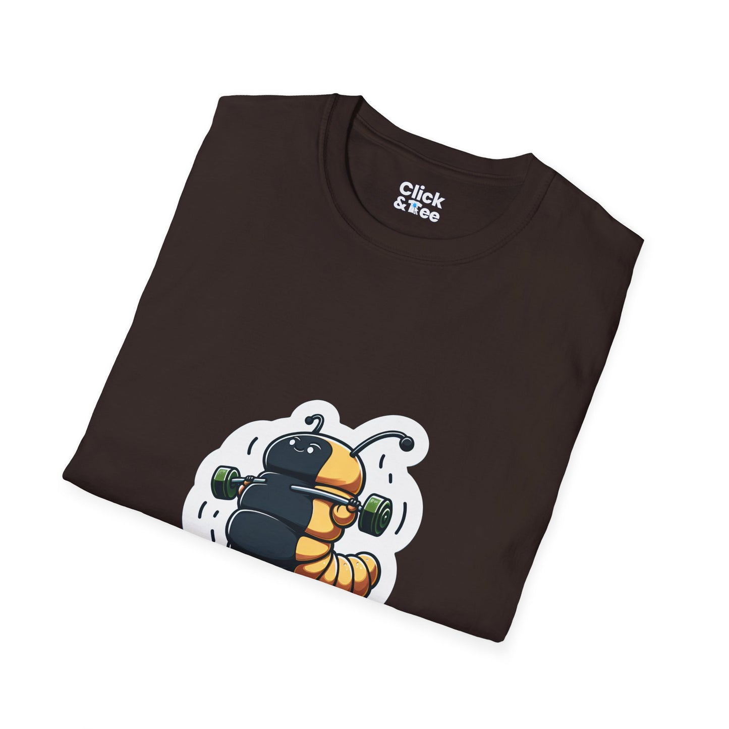 Photography T-Shirt - Fat Caterpillar Working out - Photography Style T-Shirt