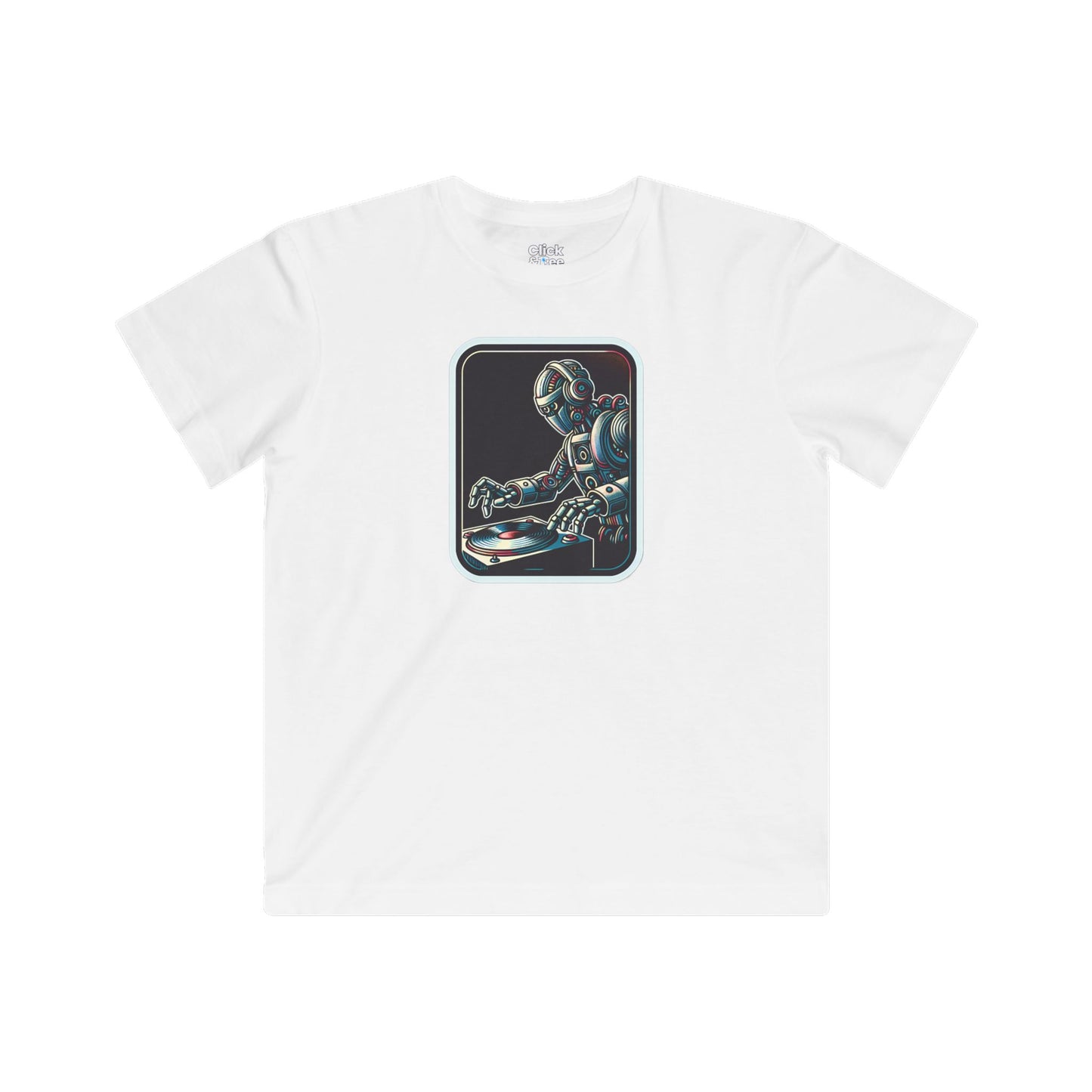 Kids Retro T-Shirt - Wild Retro Futuristic Robot DJing - Retro Style T-Shirt