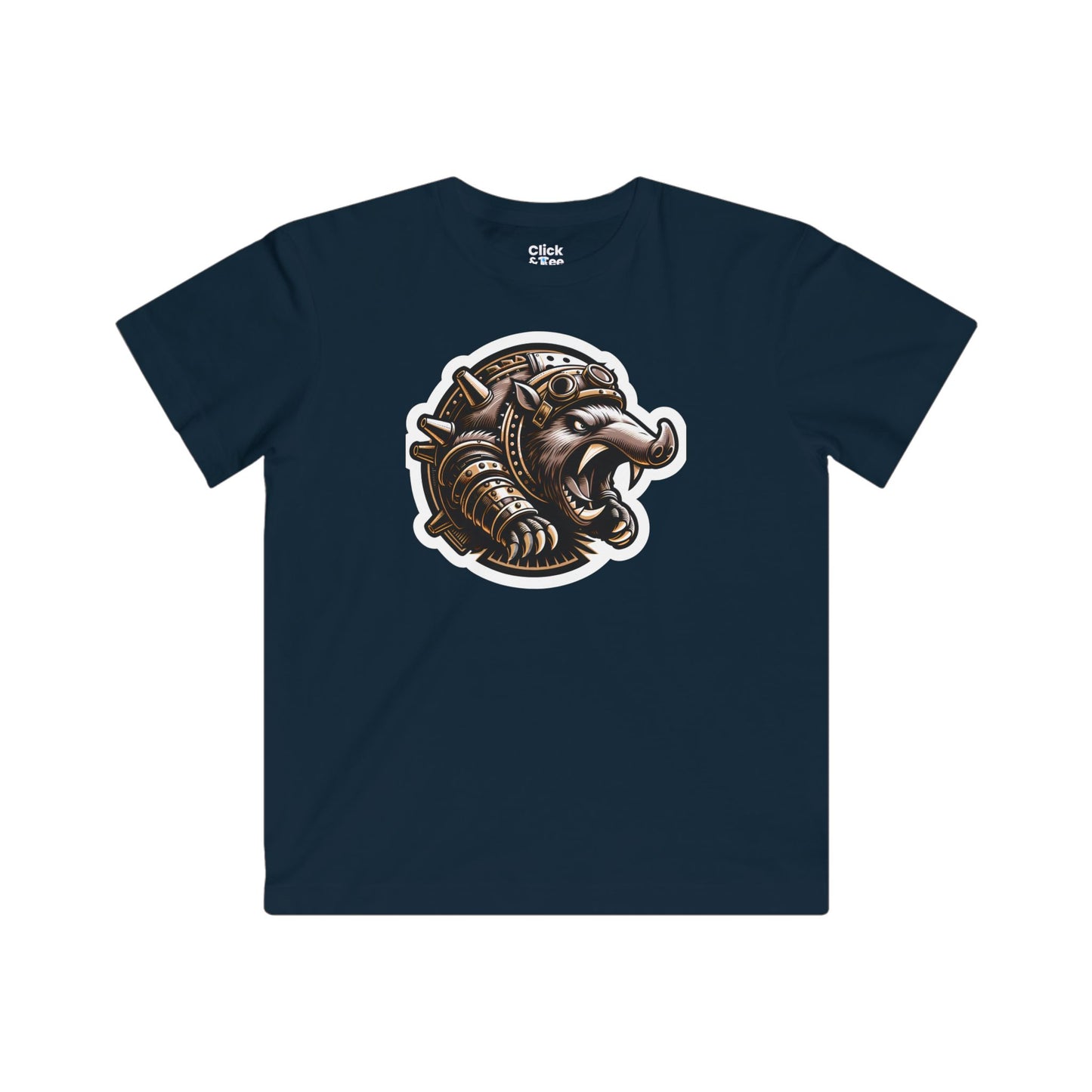 Kids Steampunk T-Shirt - angry aardvark aardvark growling - Steampunk Style T-Shirt