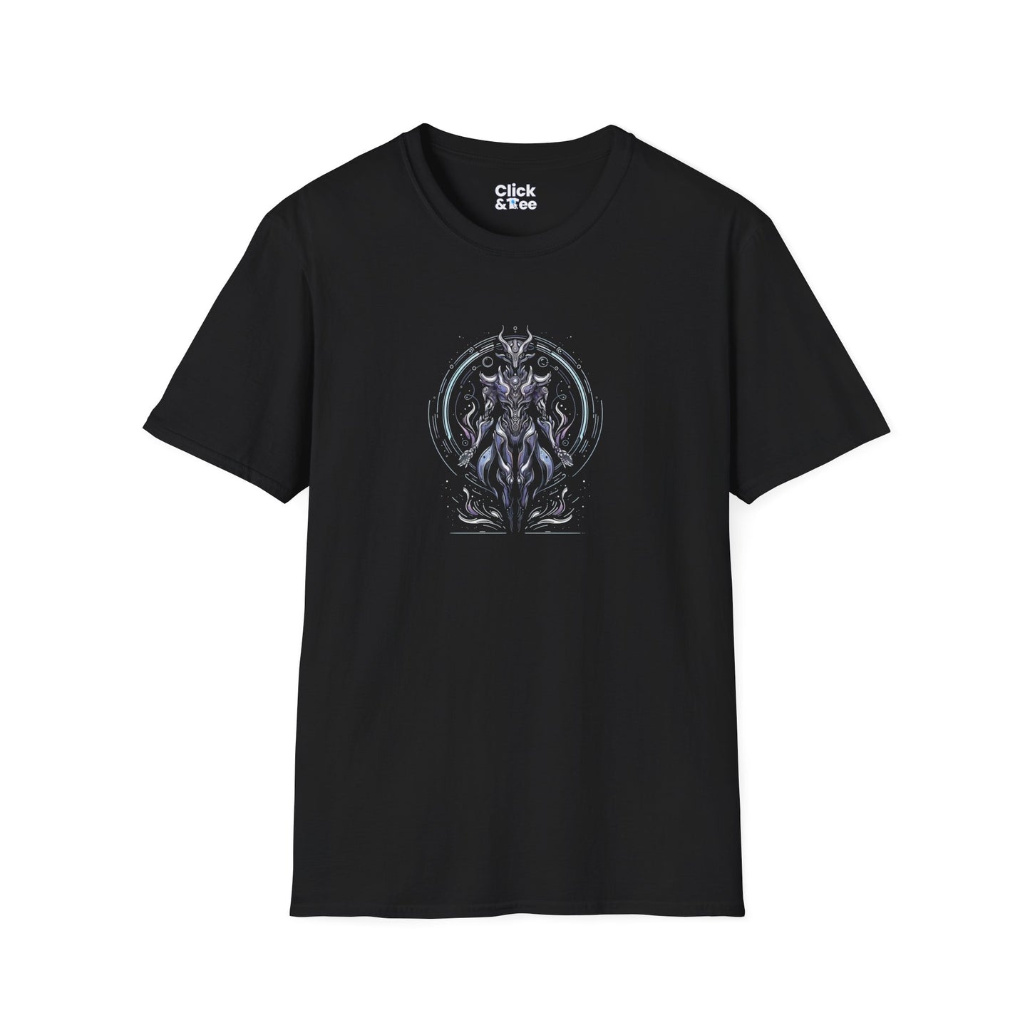 Unique T-Shirt - Mystical Robot Flying through the air - Fantasy Style T-Shirt