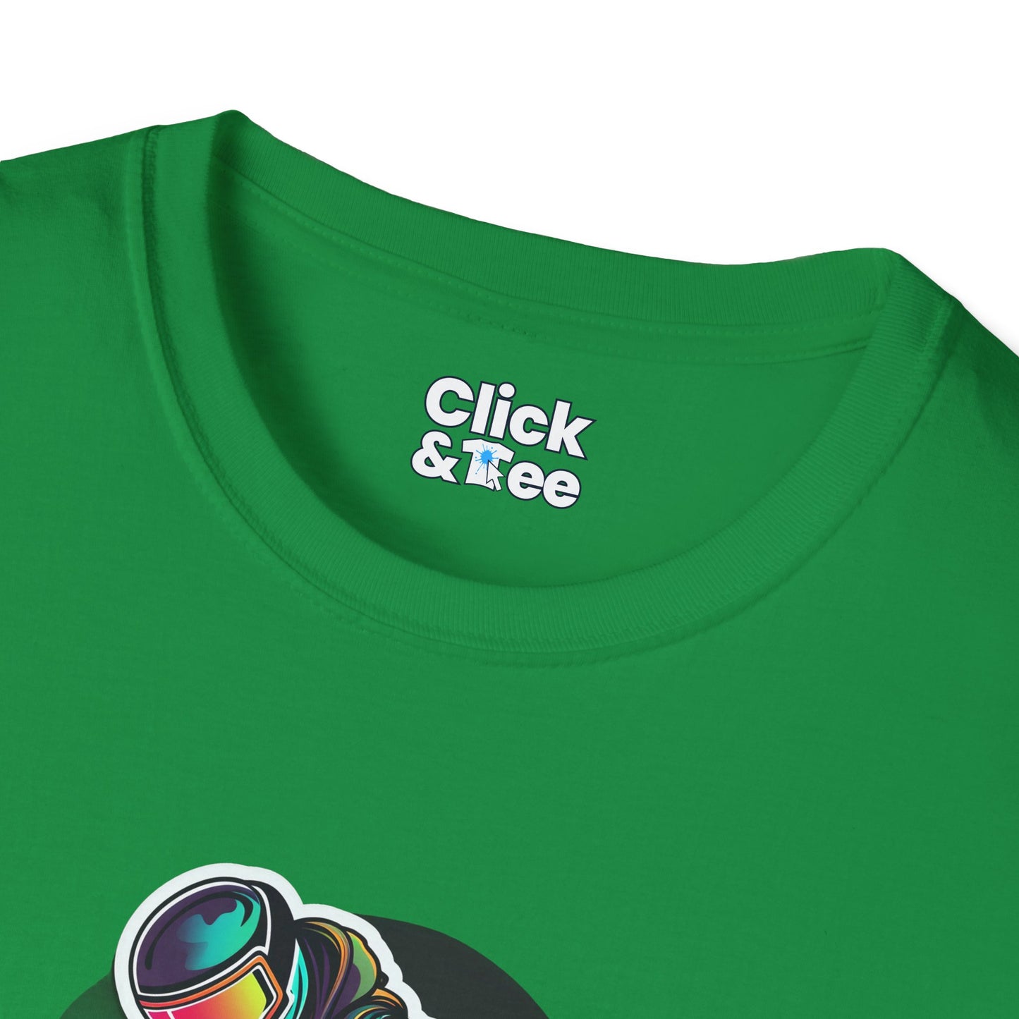 Retro T-Shirt - Aggressive Robot Snowboarder Flying through the air - Retro Style T-Shirt