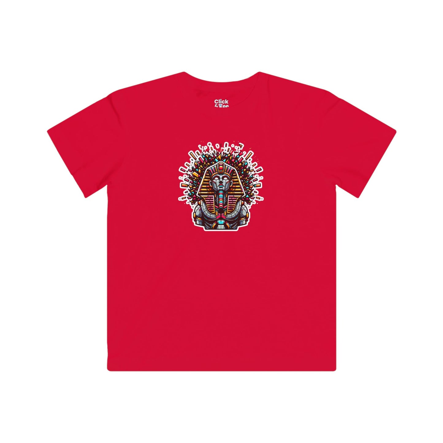 Kids 3D T-Shirt - Robotic Sphinx Exploding Confetti - 3D Style T-Shirt