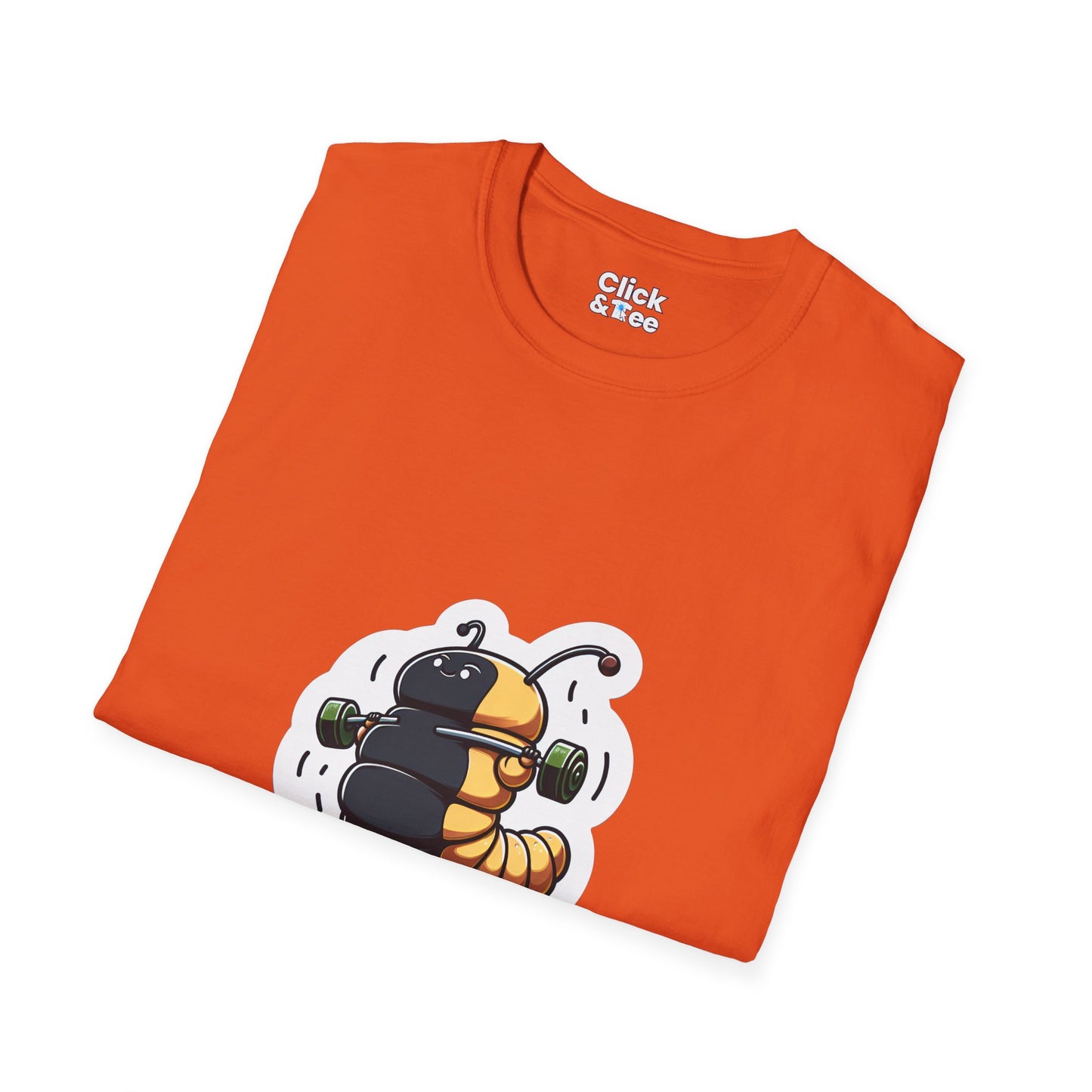 Photography T-Shirt - Fat Caterpillar Working out - Photography Style T-Shirt