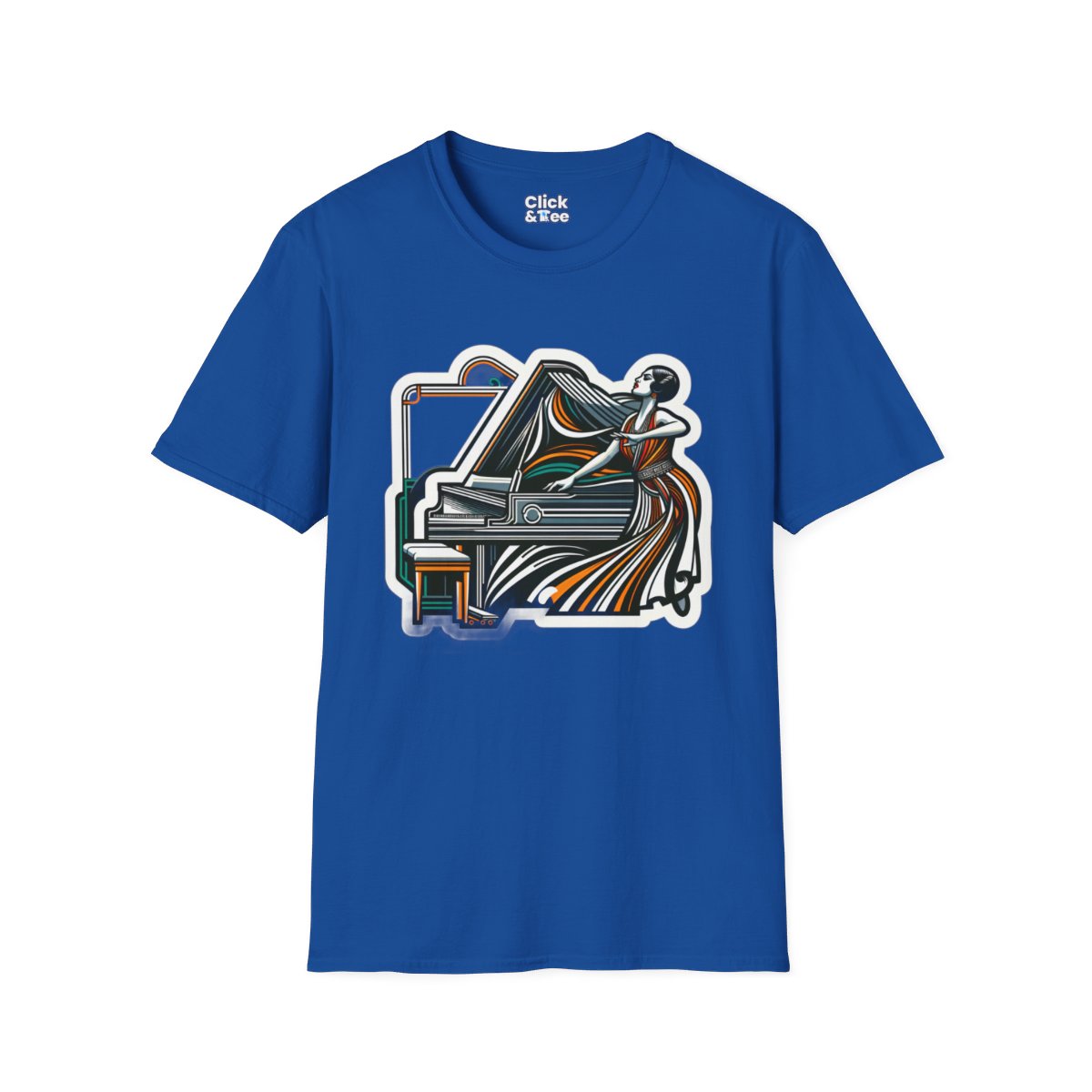 Art DecoPianist Unique T-Shirt Image 17