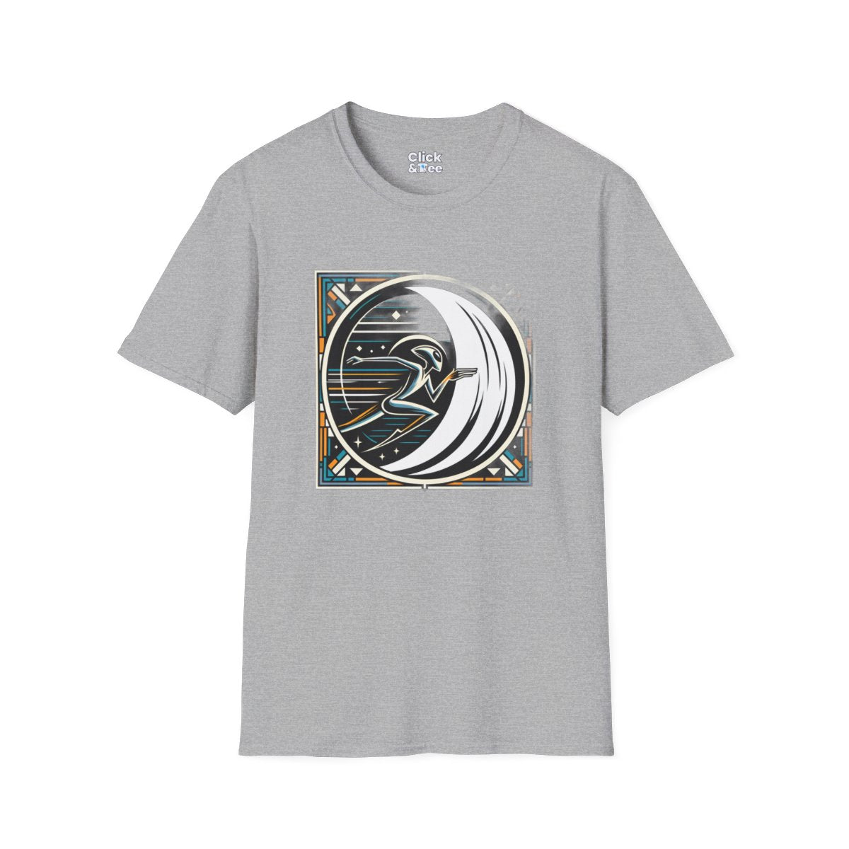 Art DecoAlien Unique T-Shirt Image 2