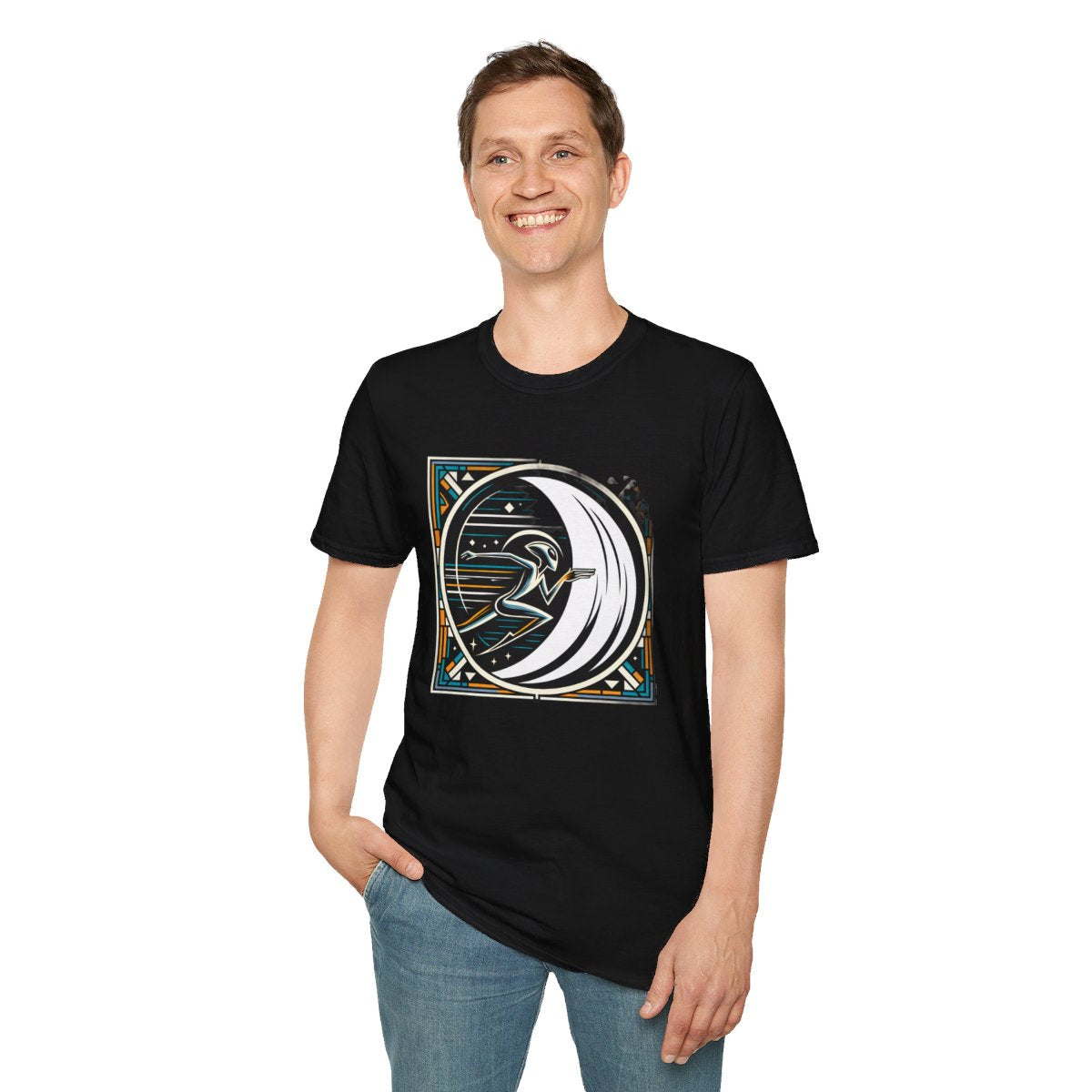 Art DecoAlien Unique T-Shirt Image 4