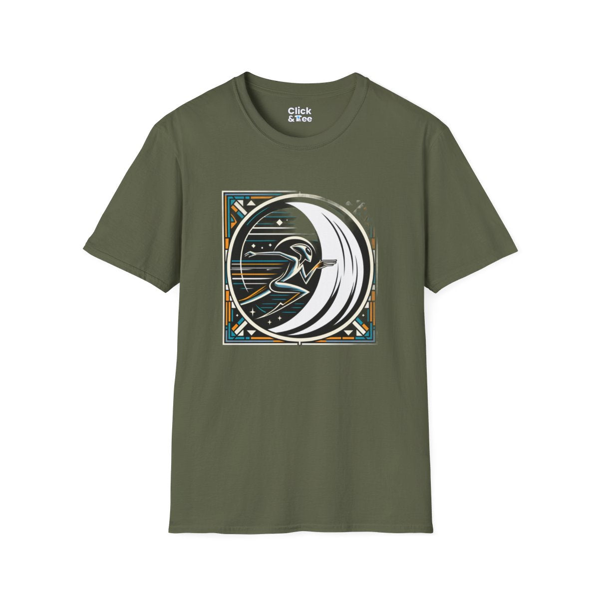 Art DecoAlien Unique T-Shirt Image 11
